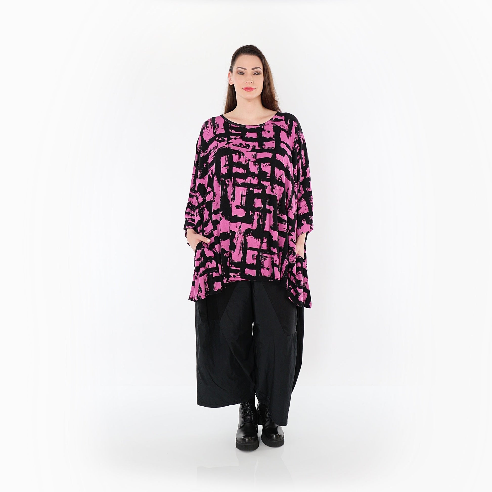 07116 "Nadine" Shirt – Fuchsia