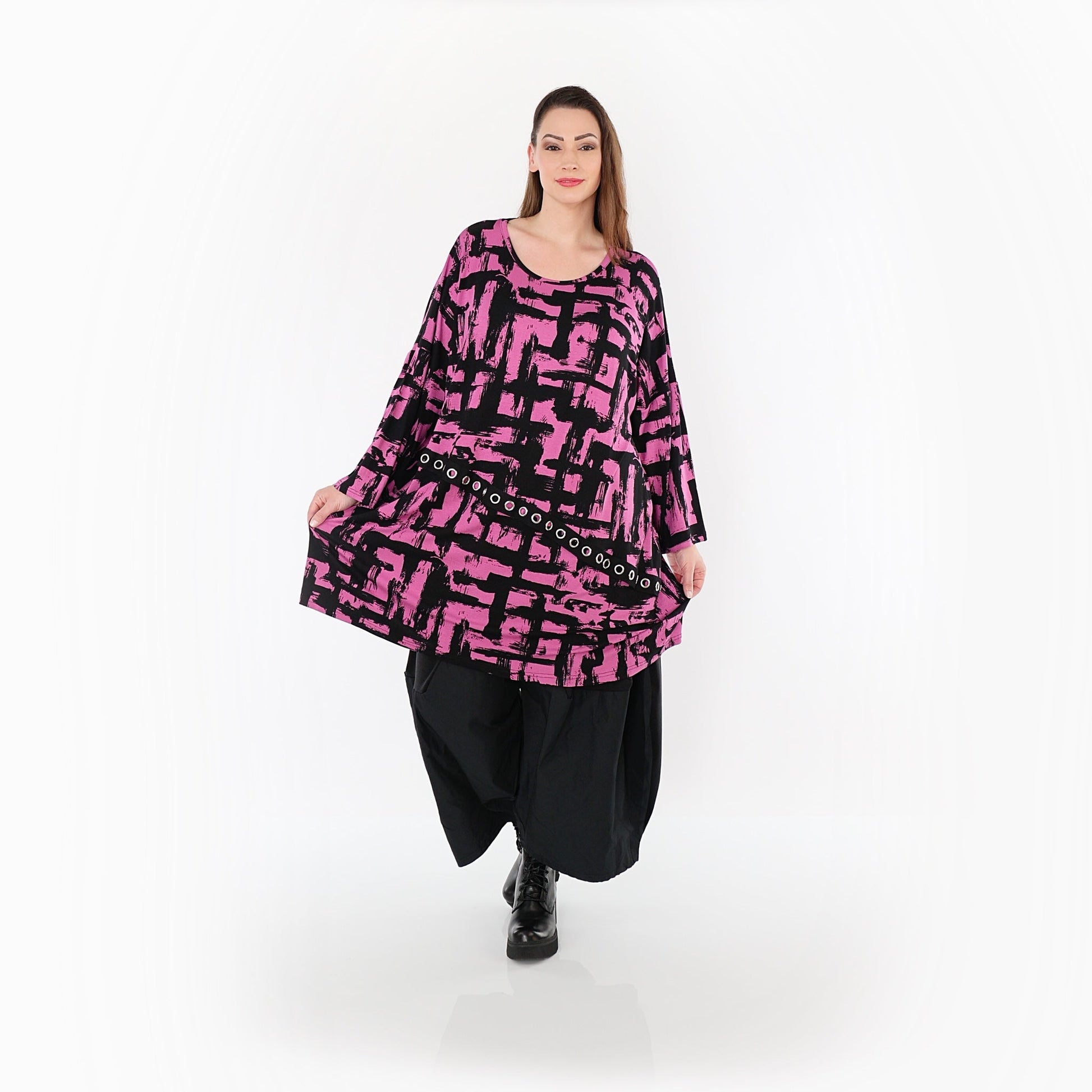 07126 "Nadine" Shirt – Fuchsia