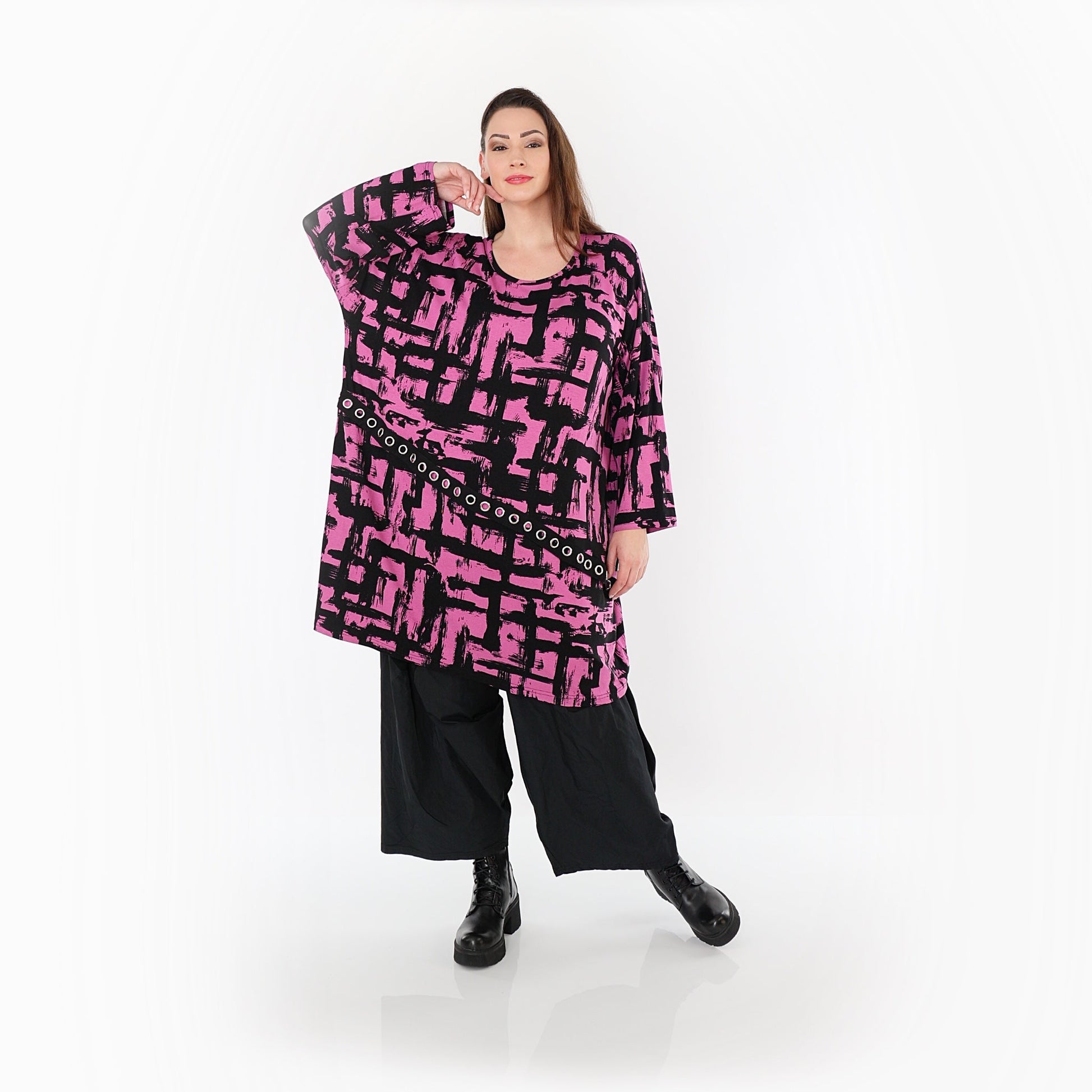 07126 "Nadine" Shirt – Fuchsia