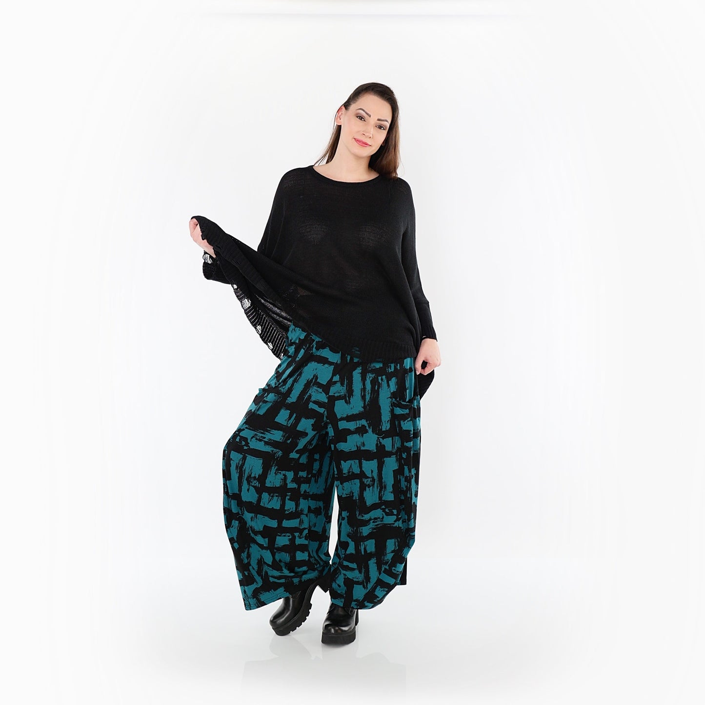 08069 "Nadine" Trousers – Petrol