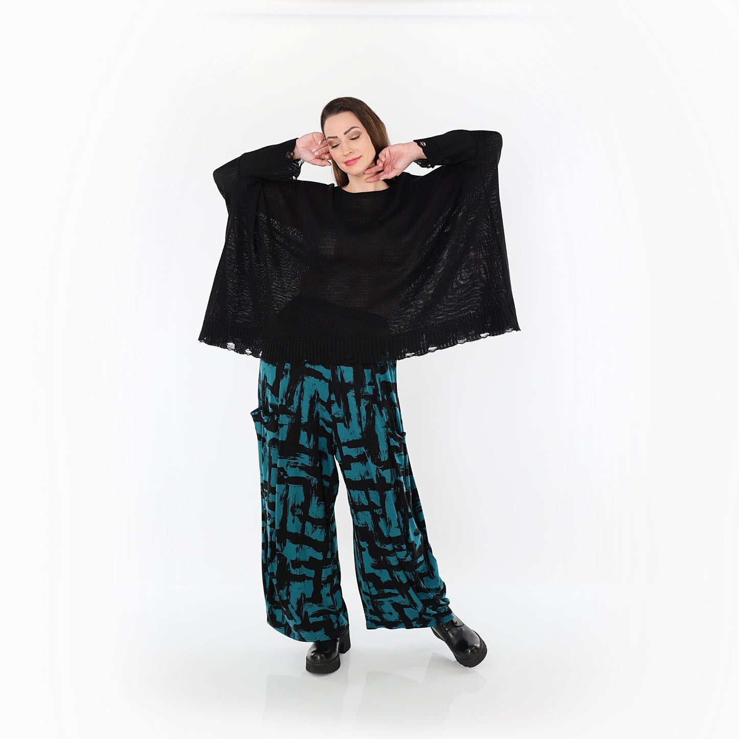 08069 "Nadine" Trousers – Petrol