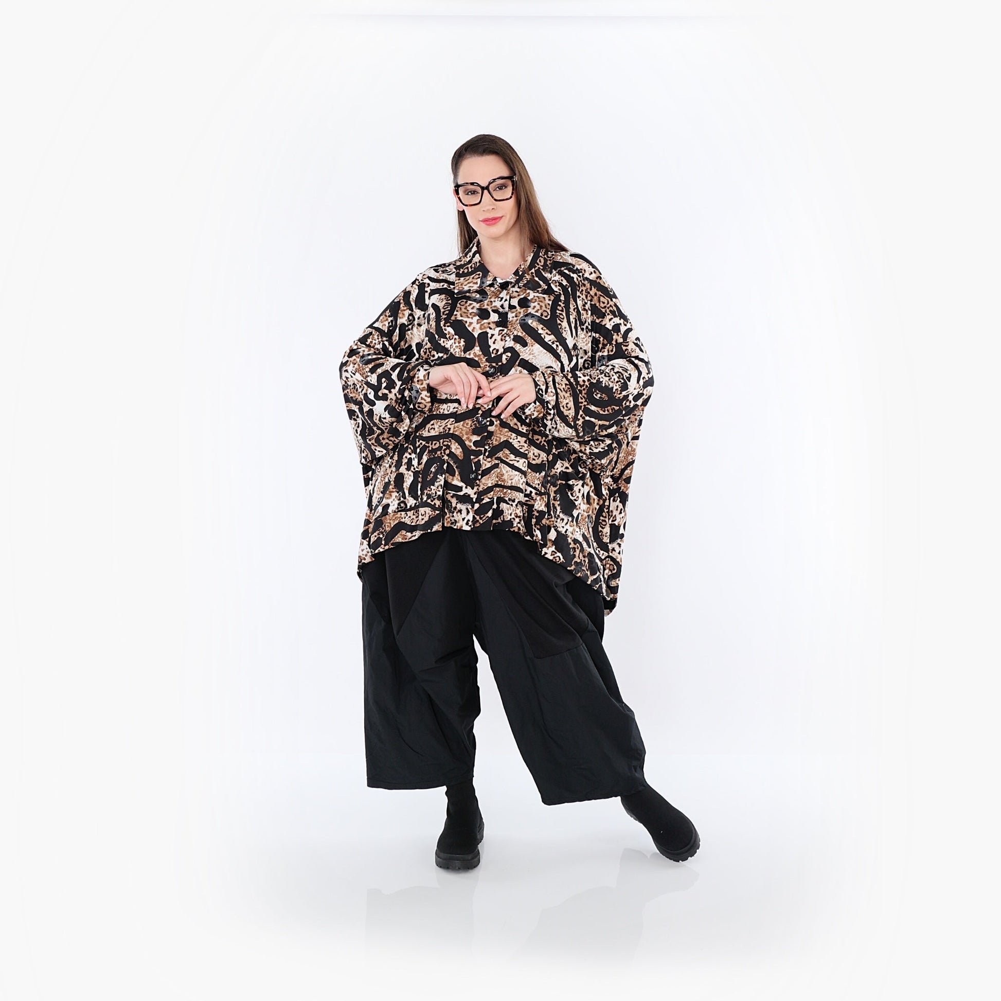 07132 "Cassandra" Blouse – Black