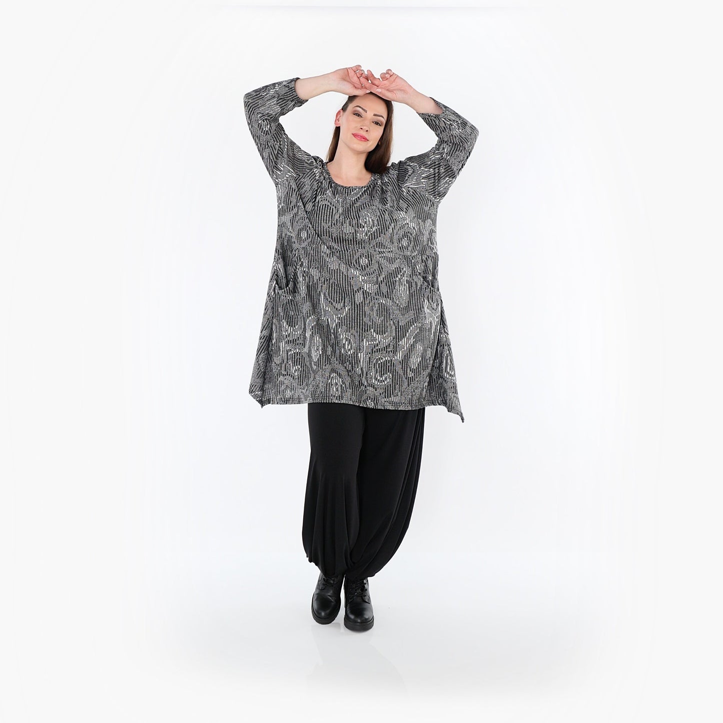 00521 "Alessia" Shirt – Grey