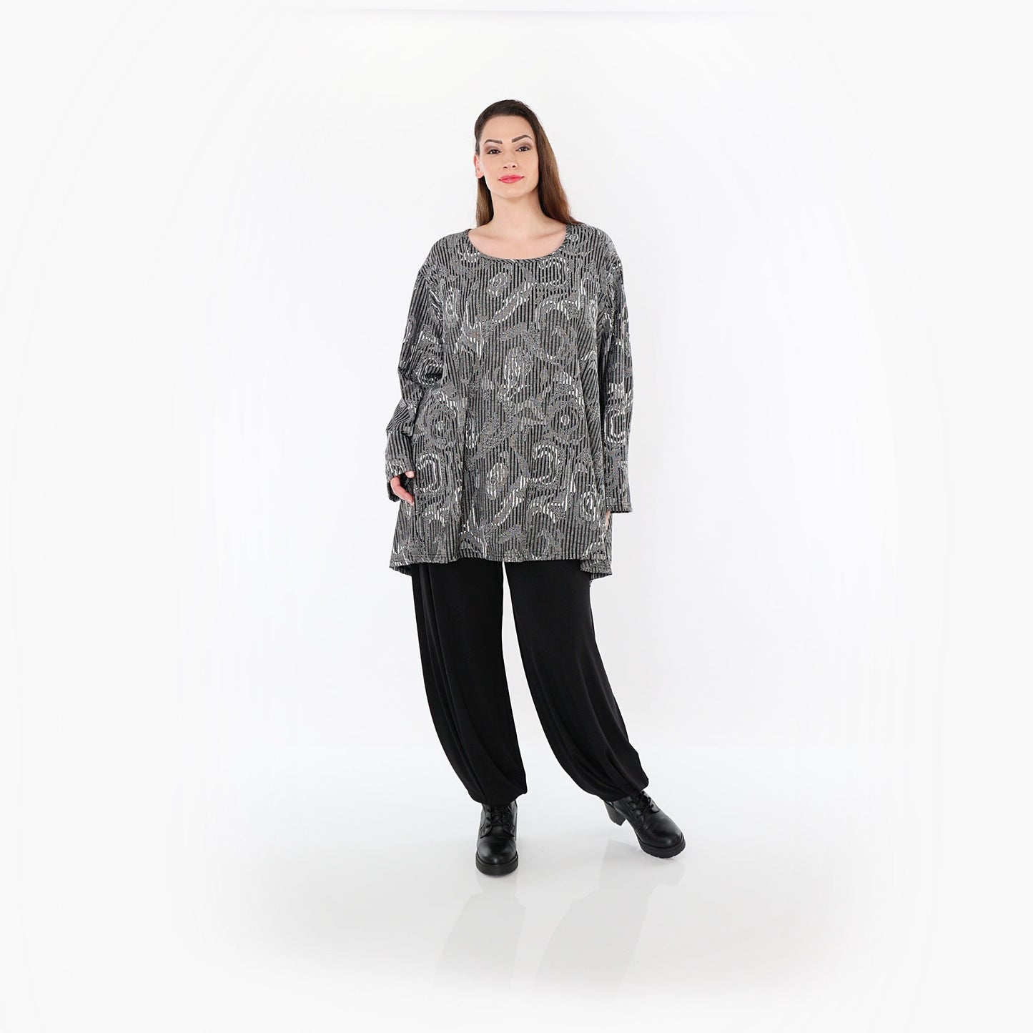 00593 "Alessia" Shirt – Grey