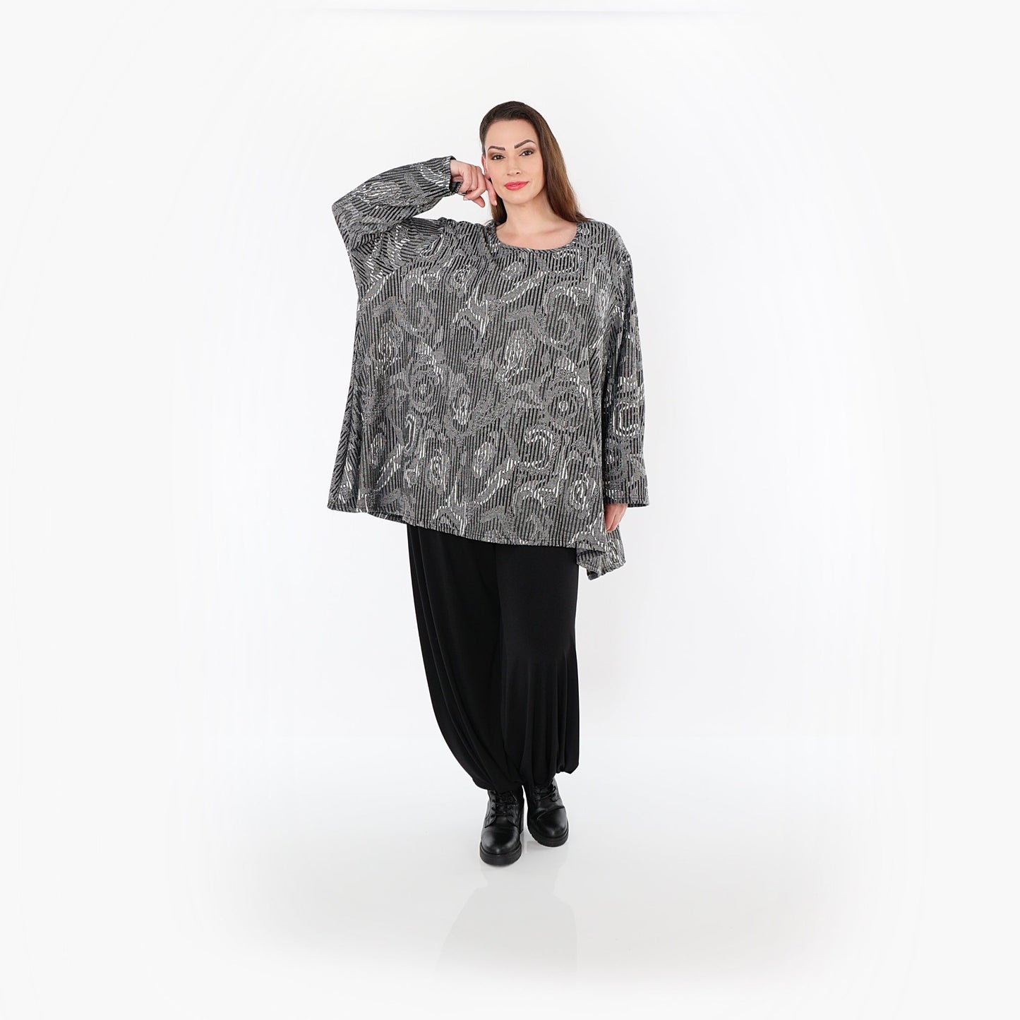 00593 "Alessia" Shirt – Grey