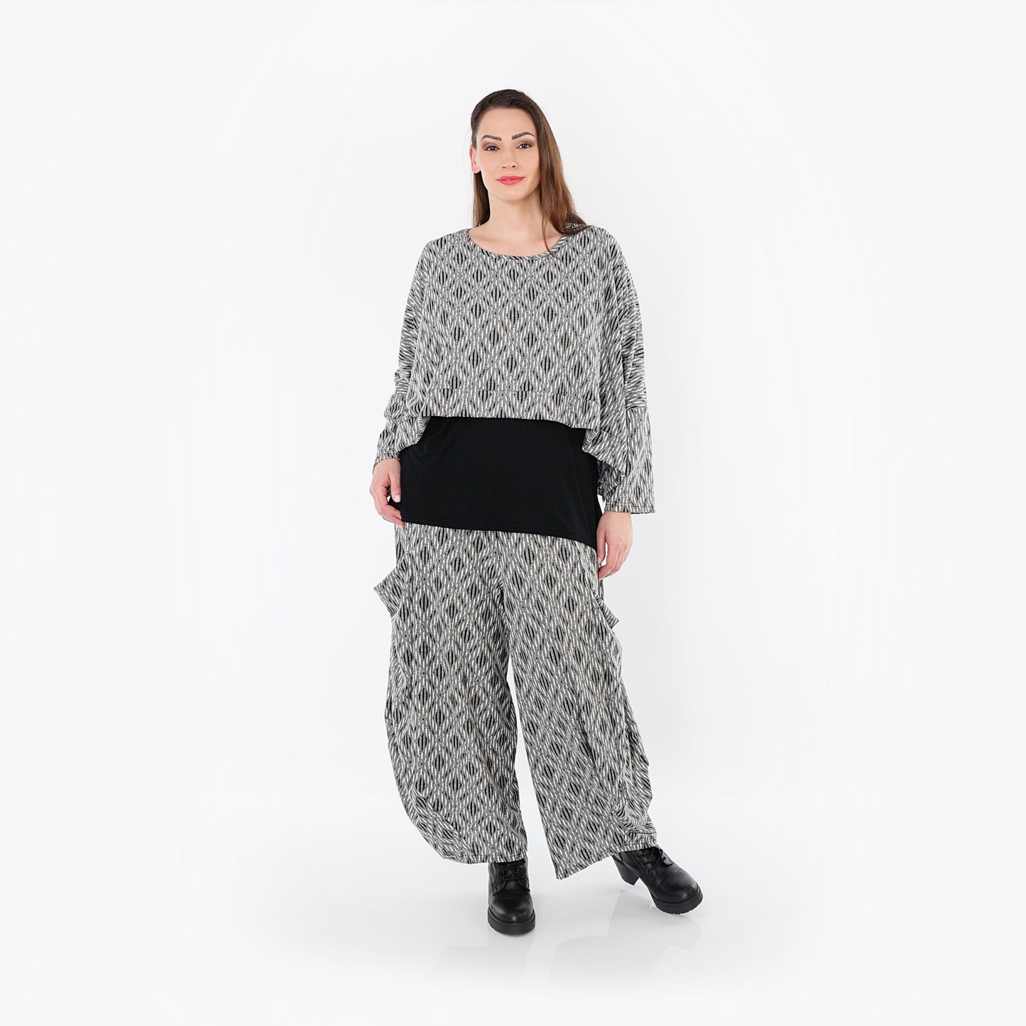 08069 "Damira" Trousers – Light grey