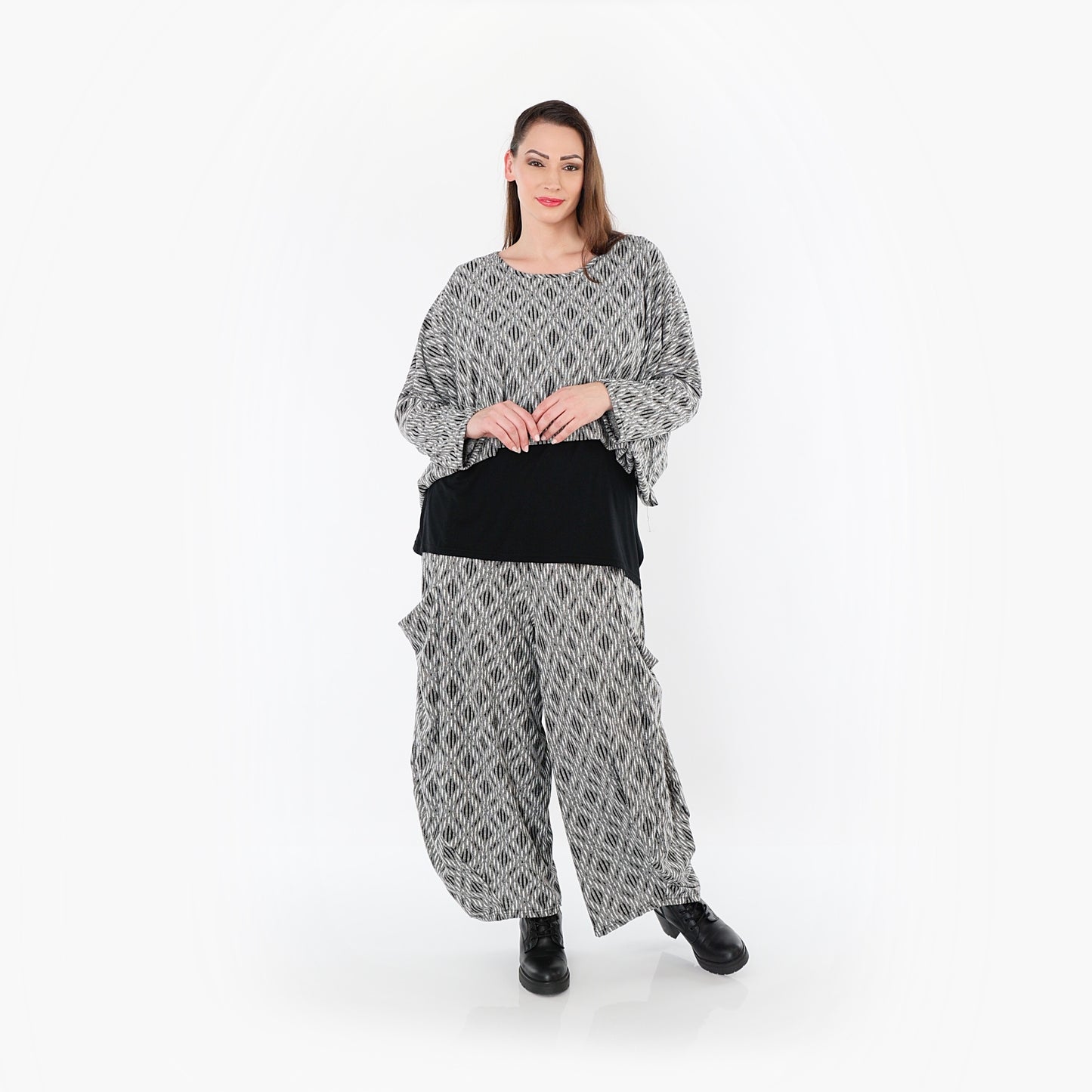 08069 "Damira" Trousers – Light grey