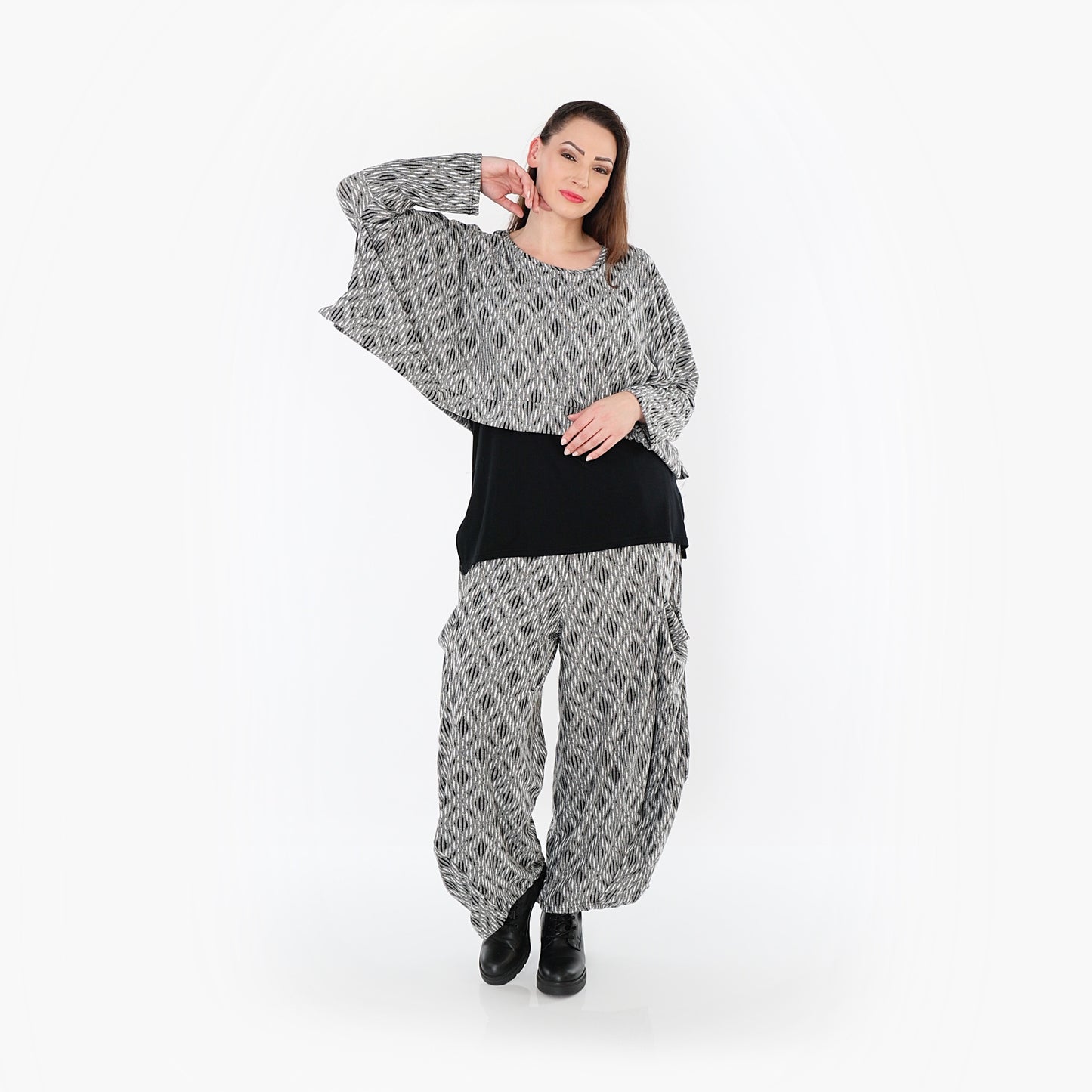 08069 "Damira" Trousers – Light grey