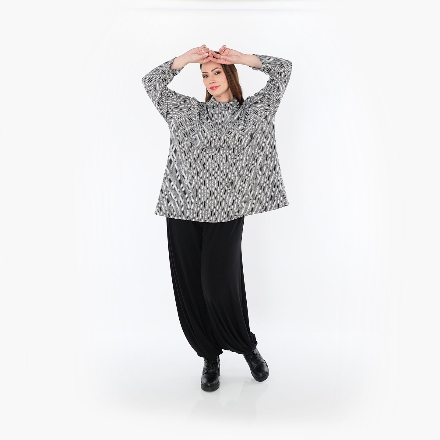 1892R "Damira" Tunic – Light grey