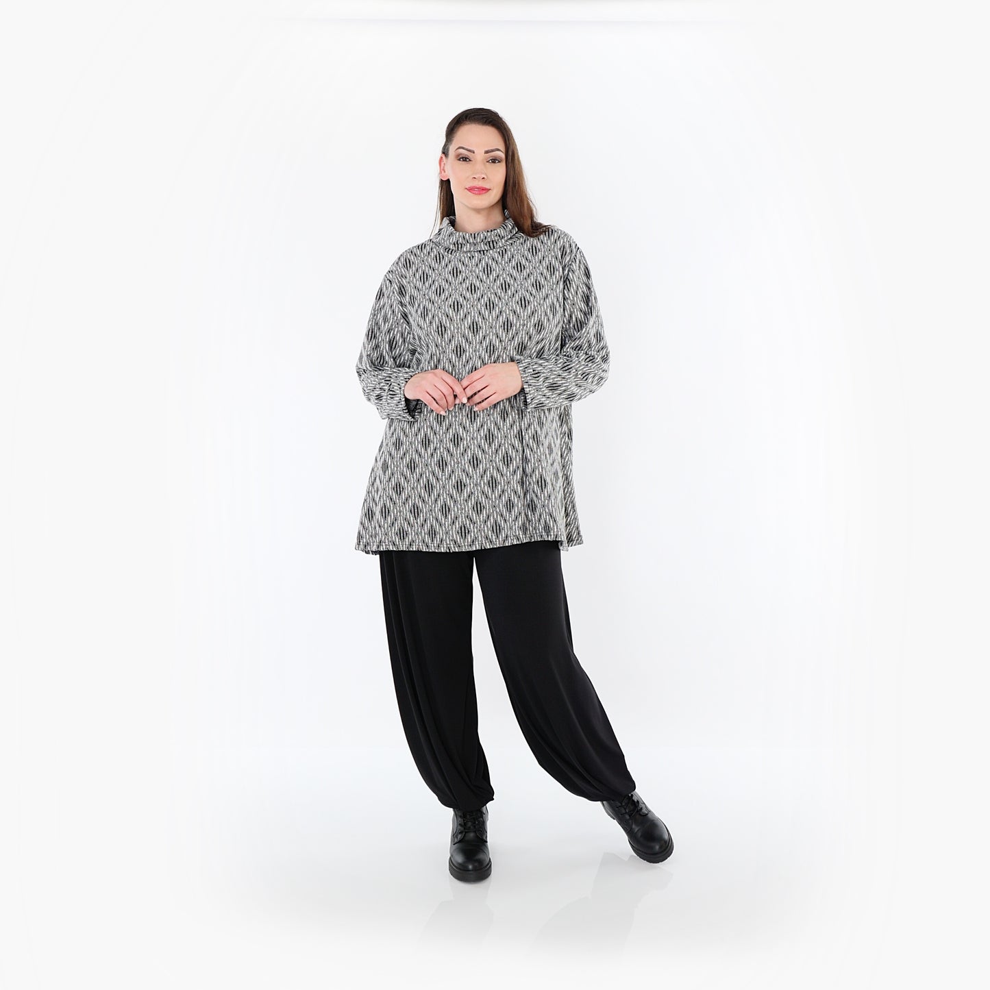 1892R "Damira" Tunic – Light grey