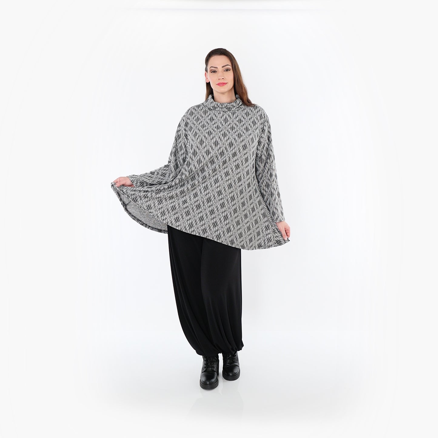 1892R "Damira" Tunic – Light grey