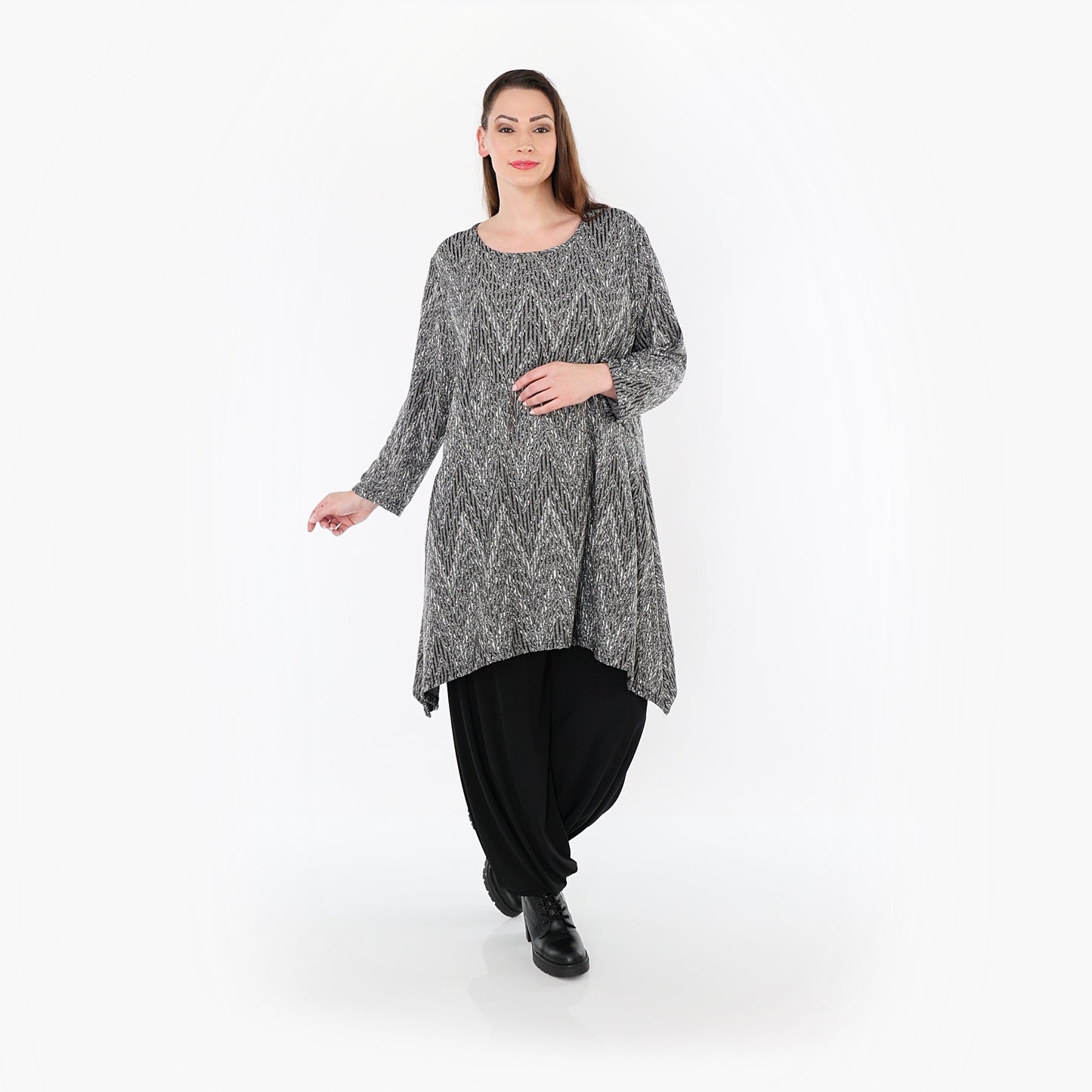 00521 "Salindra" Shirt – Grey