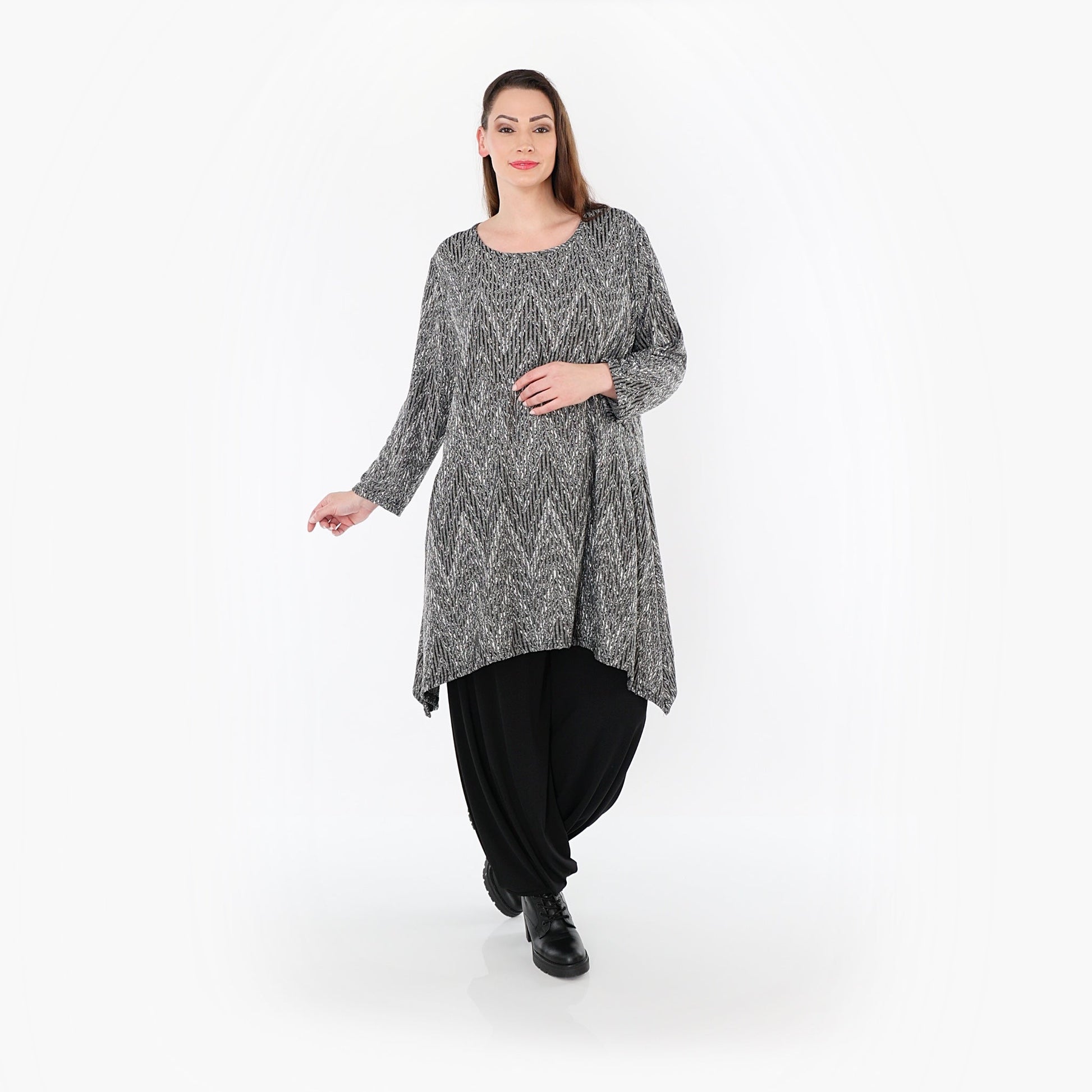 00521 "Salindra" Shirt – Grey