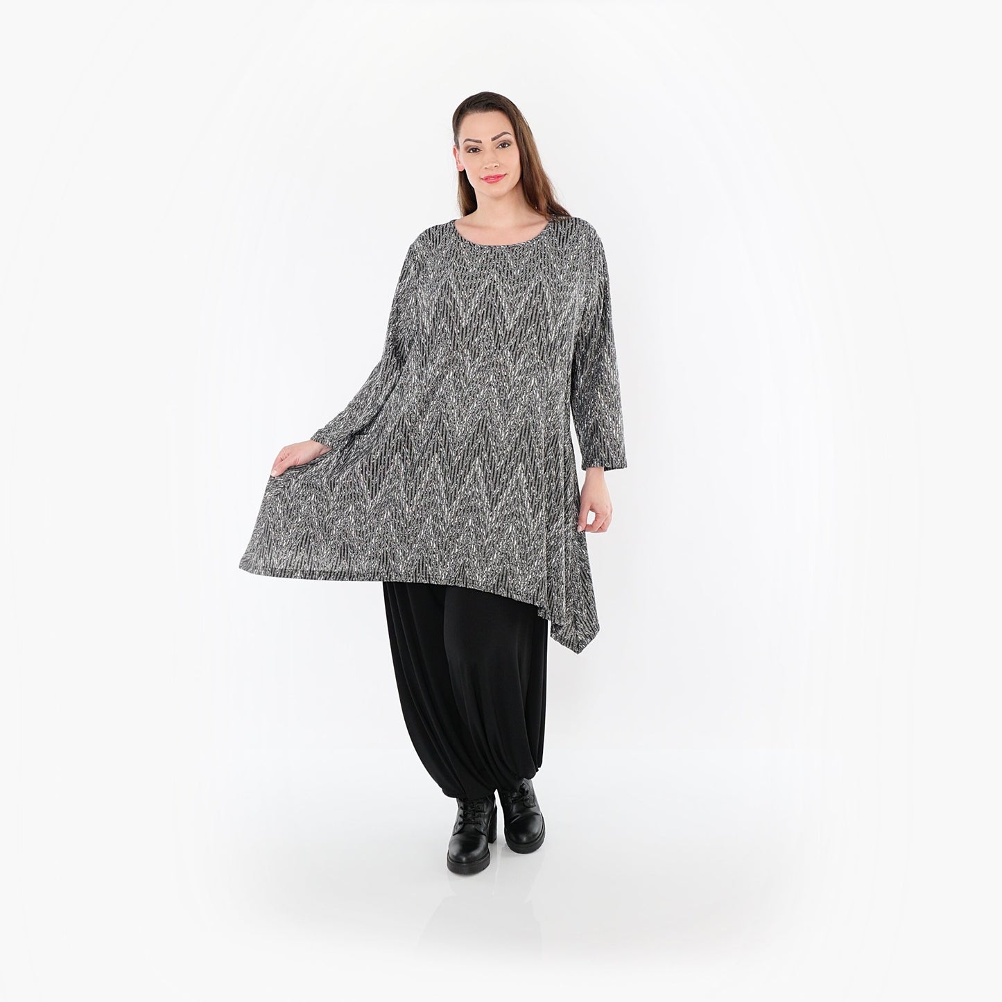 00521 "Salindra" Shirt – Grey