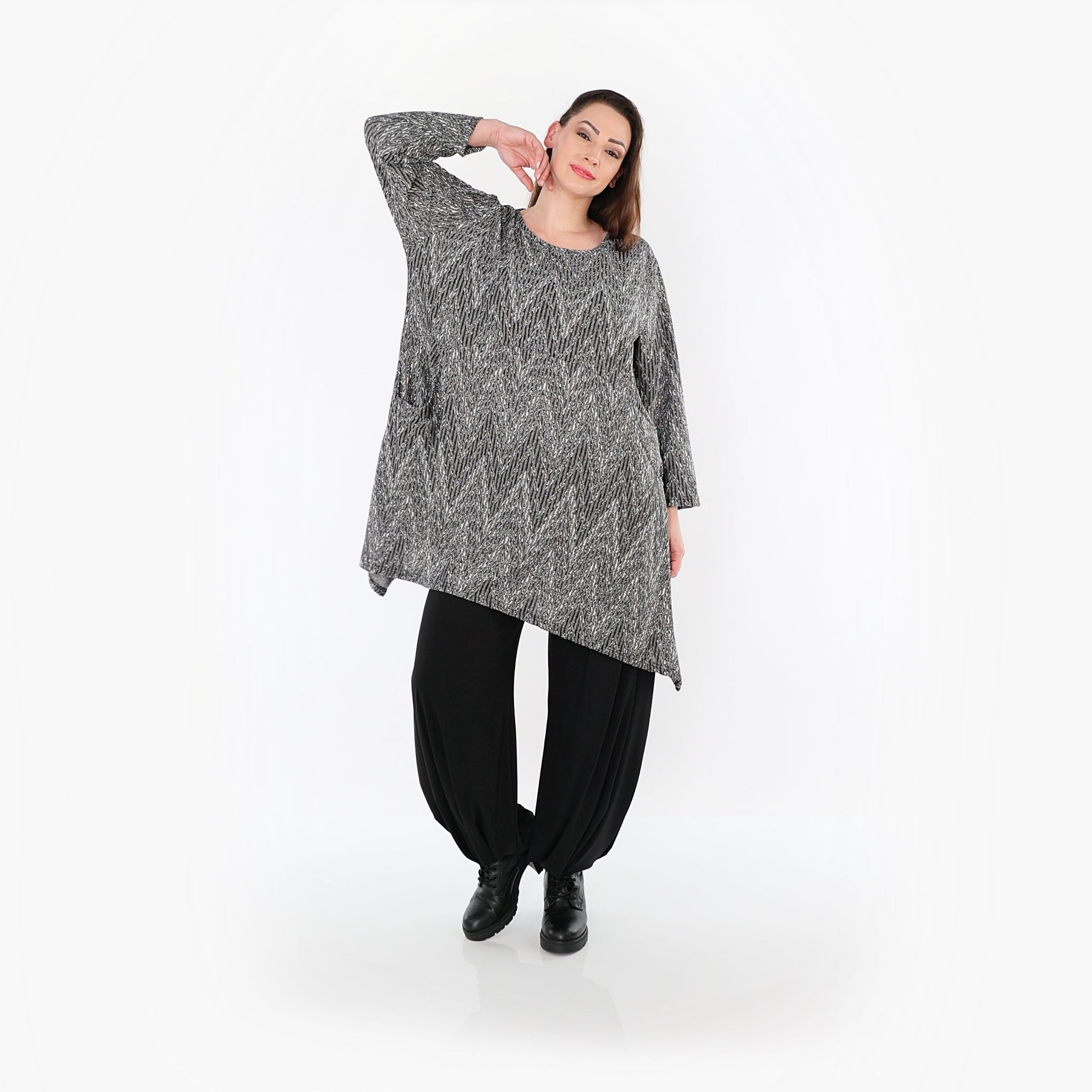 00521 "Salindra" Shirt – Grey