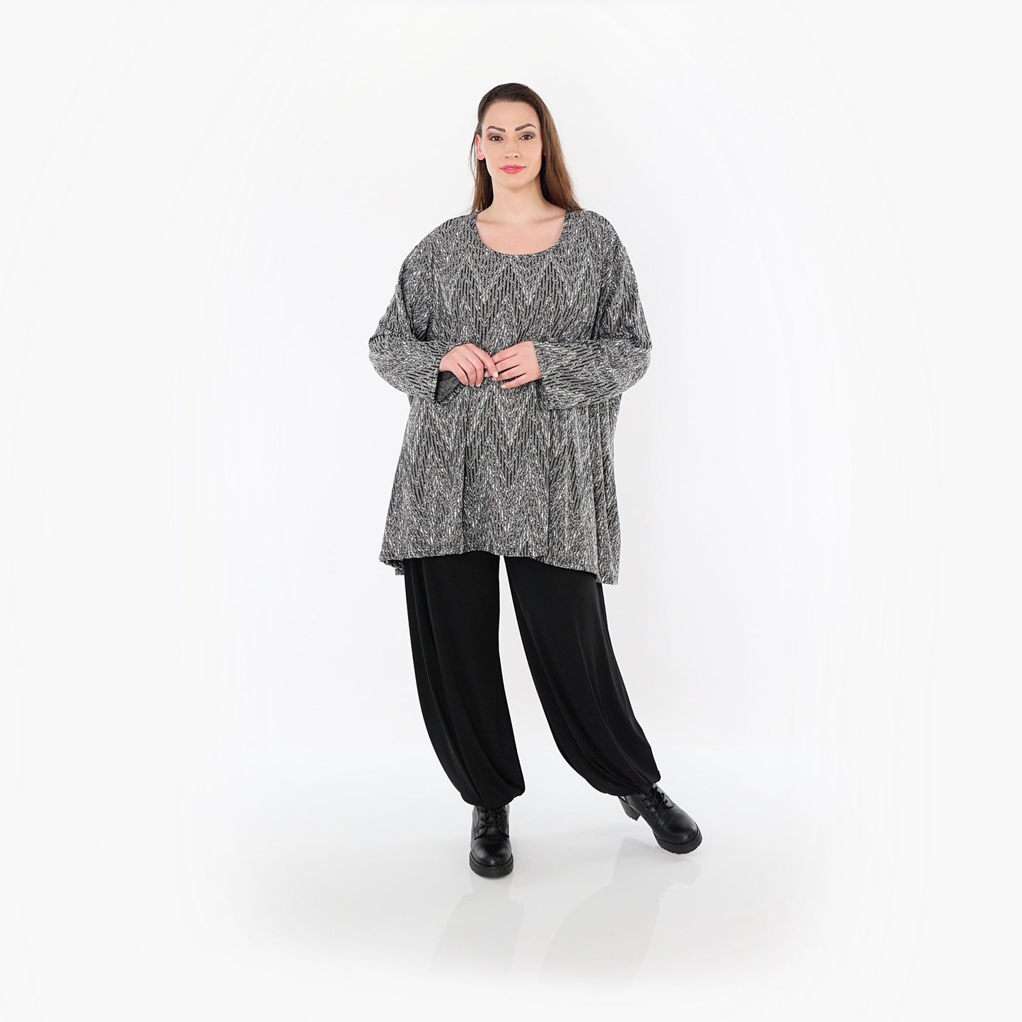 00593 "Salindra" Shirt – Grey