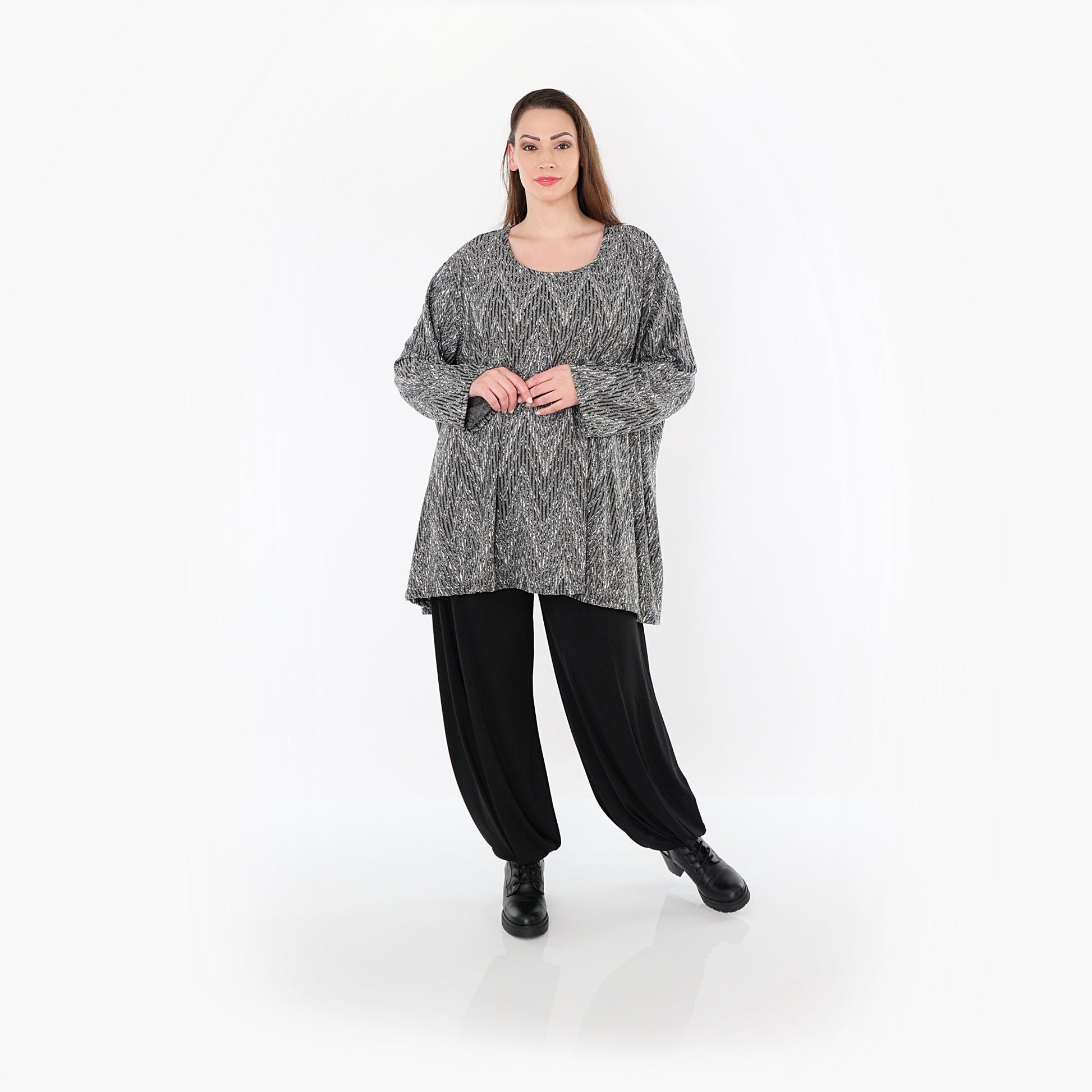 00593 "Salindra" Shirt – Grey