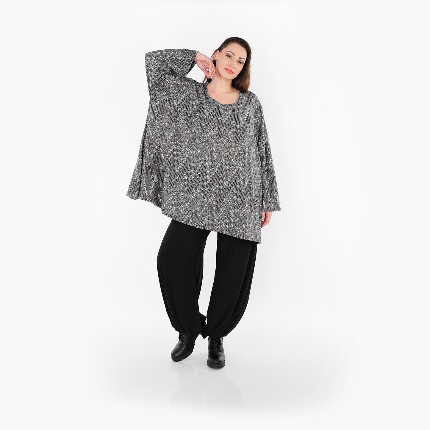 00593 "Salindra" Shirt – Grey