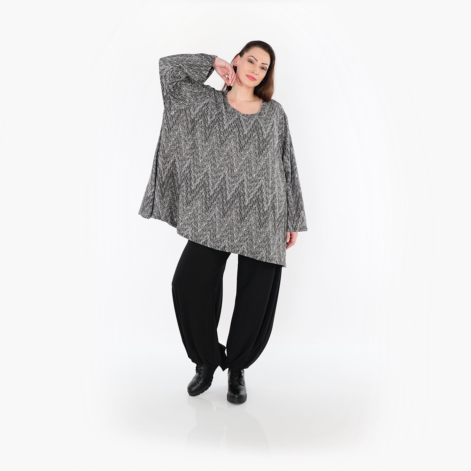 00593 "Salindra" Shirt – Grey