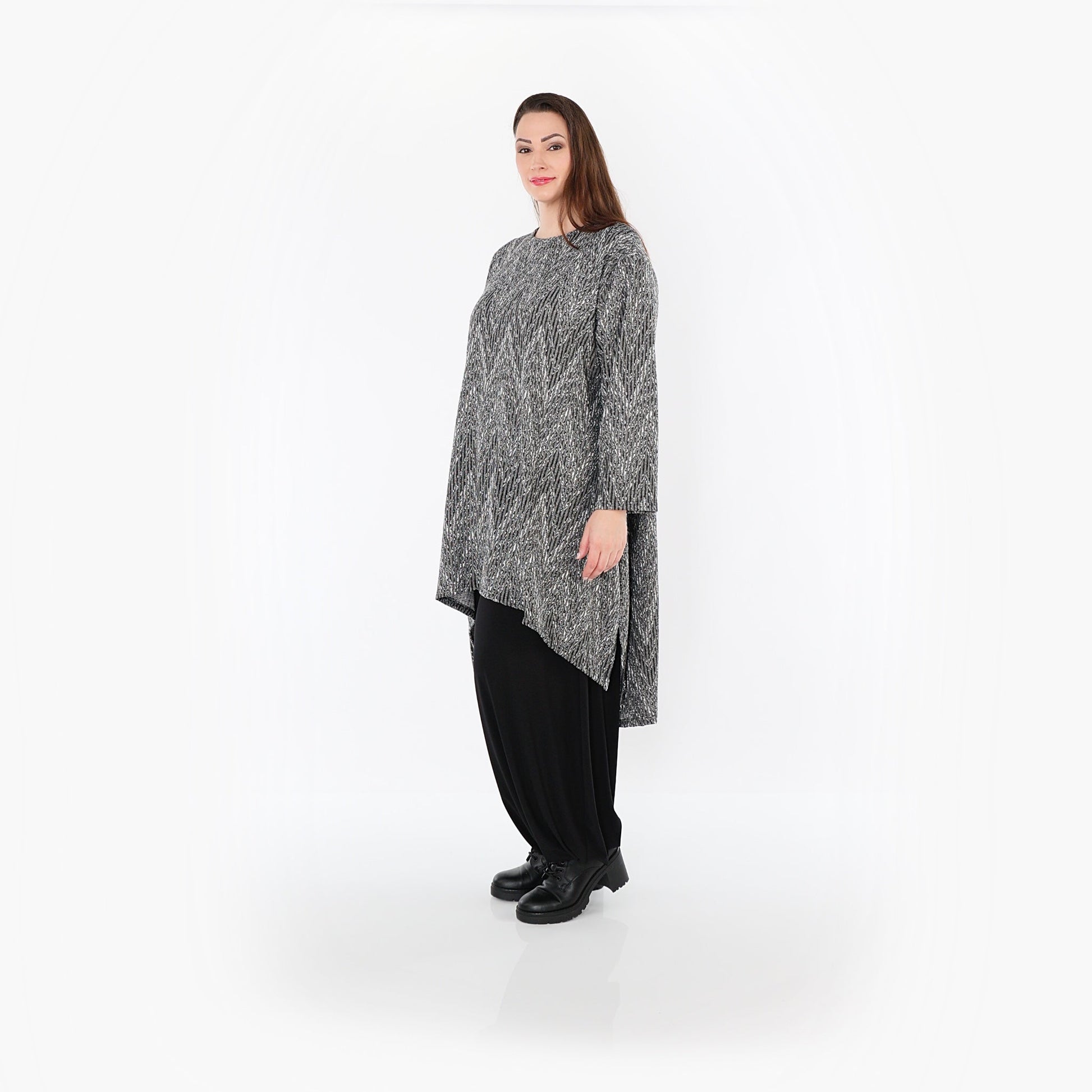 04656 "Salindra" Shirt – Grey