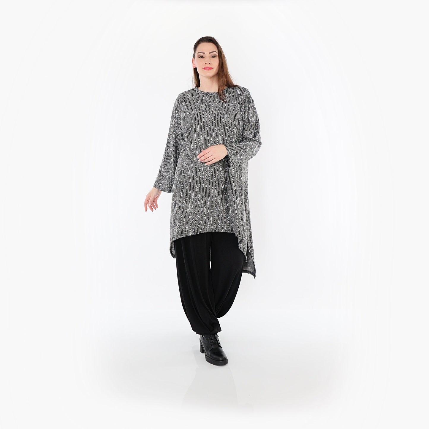 04656 "Salindra" Shirt – Grey