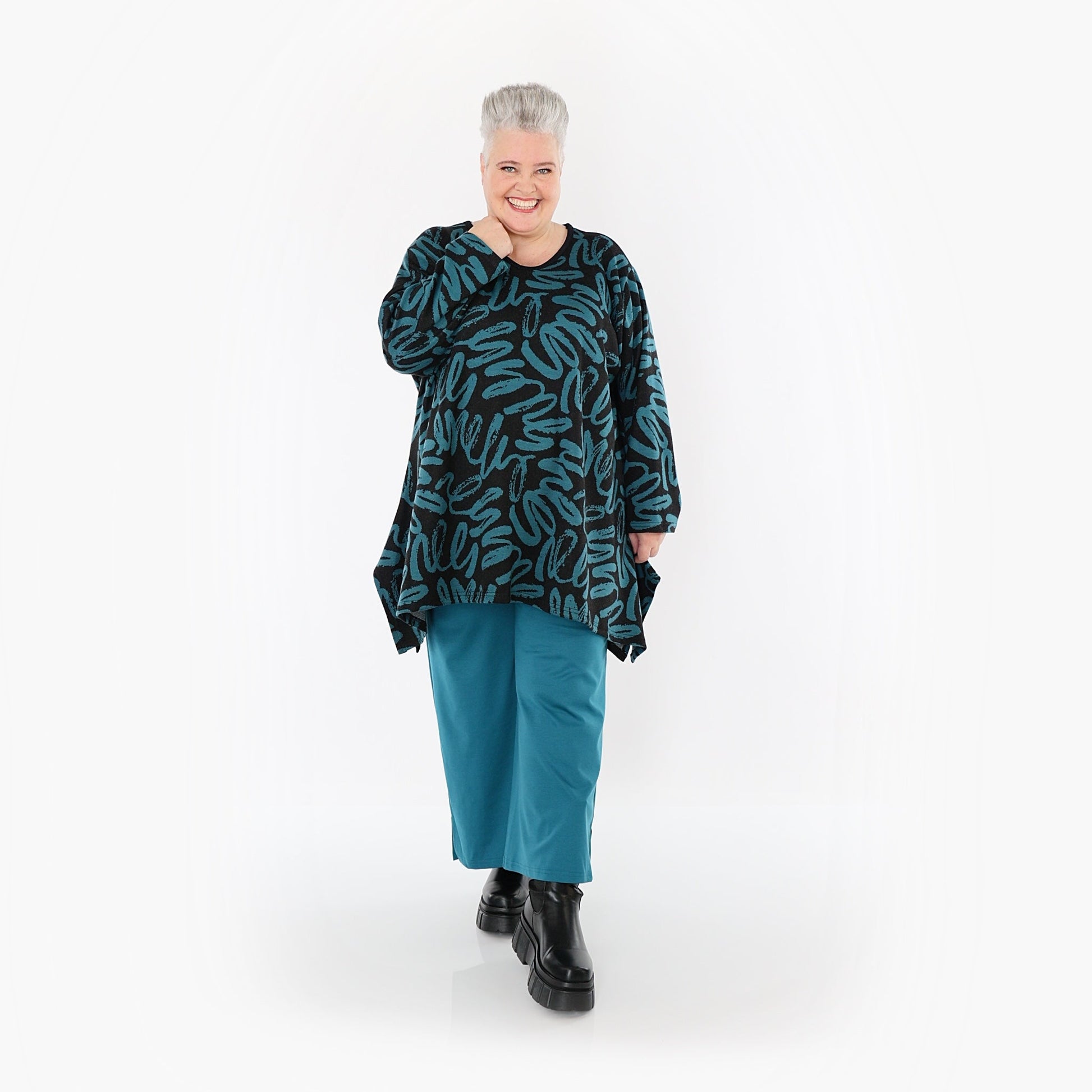 Akh 1529 01019 Shirt Black Petrol 3