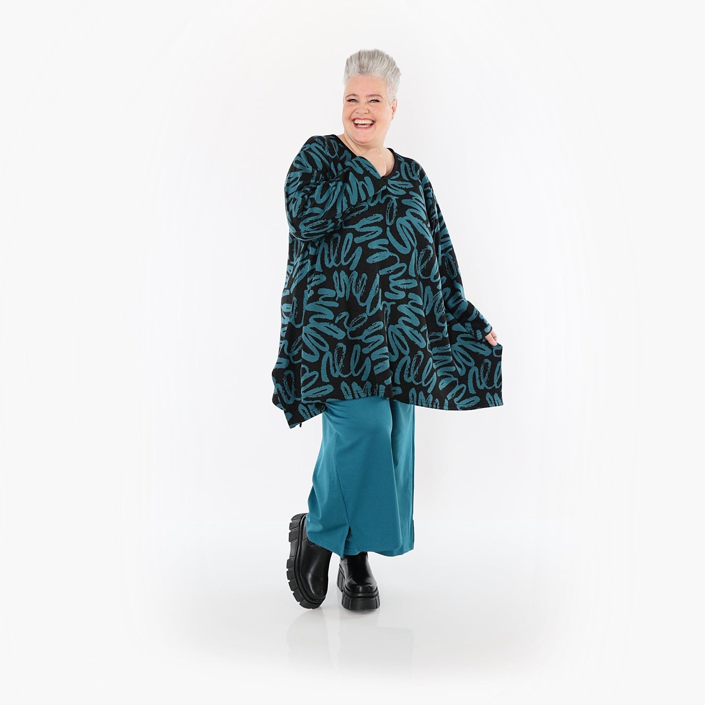 Akh 1529 01019 Shirt Black Petrol 4