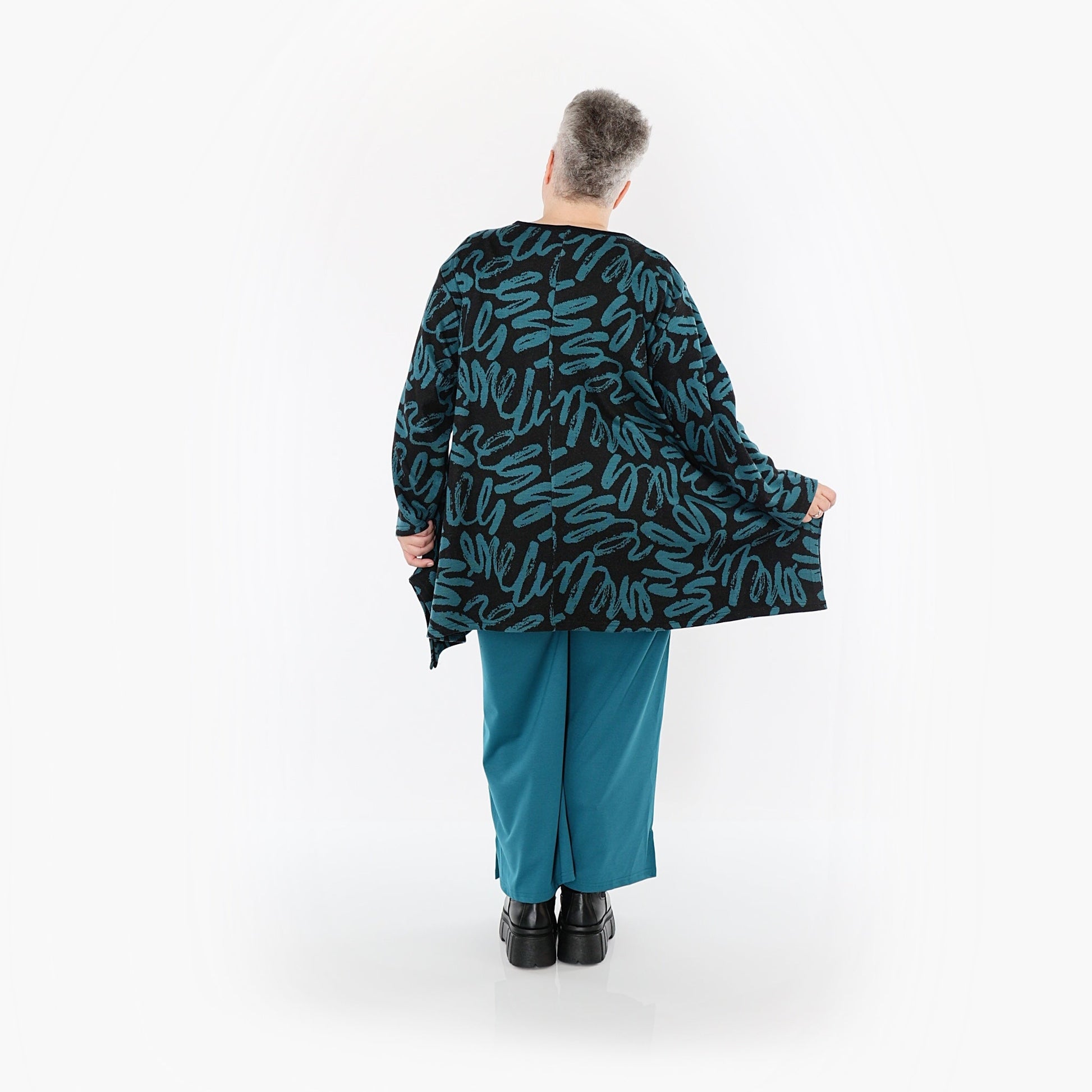 Akh 1529 01019 Shirt Black Petrol 8