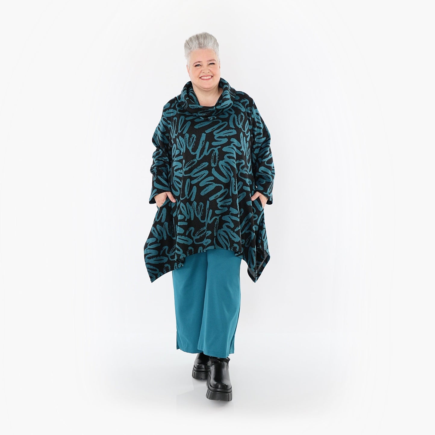 Akh 1529 03371 Shirt Black Petrol 2