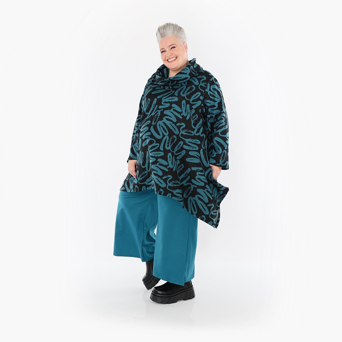 Akh 1529 03371 Shirt Black Petrol 3