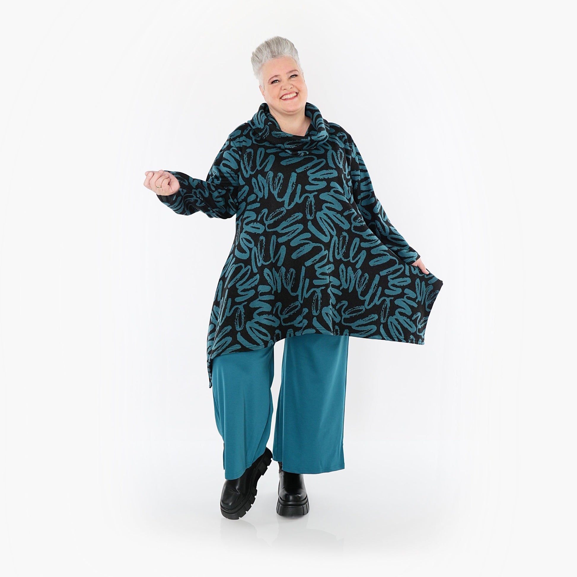 Akh 1529 03371 Shirt Black Petrol 6