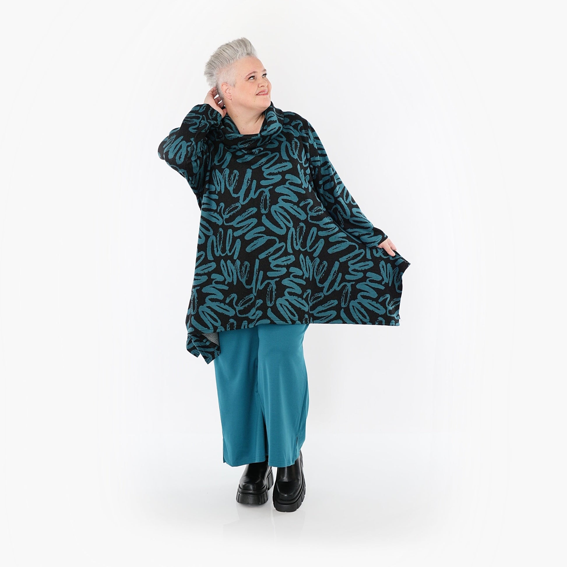 Akh 1529 03371 Shirt Black Petrol 7