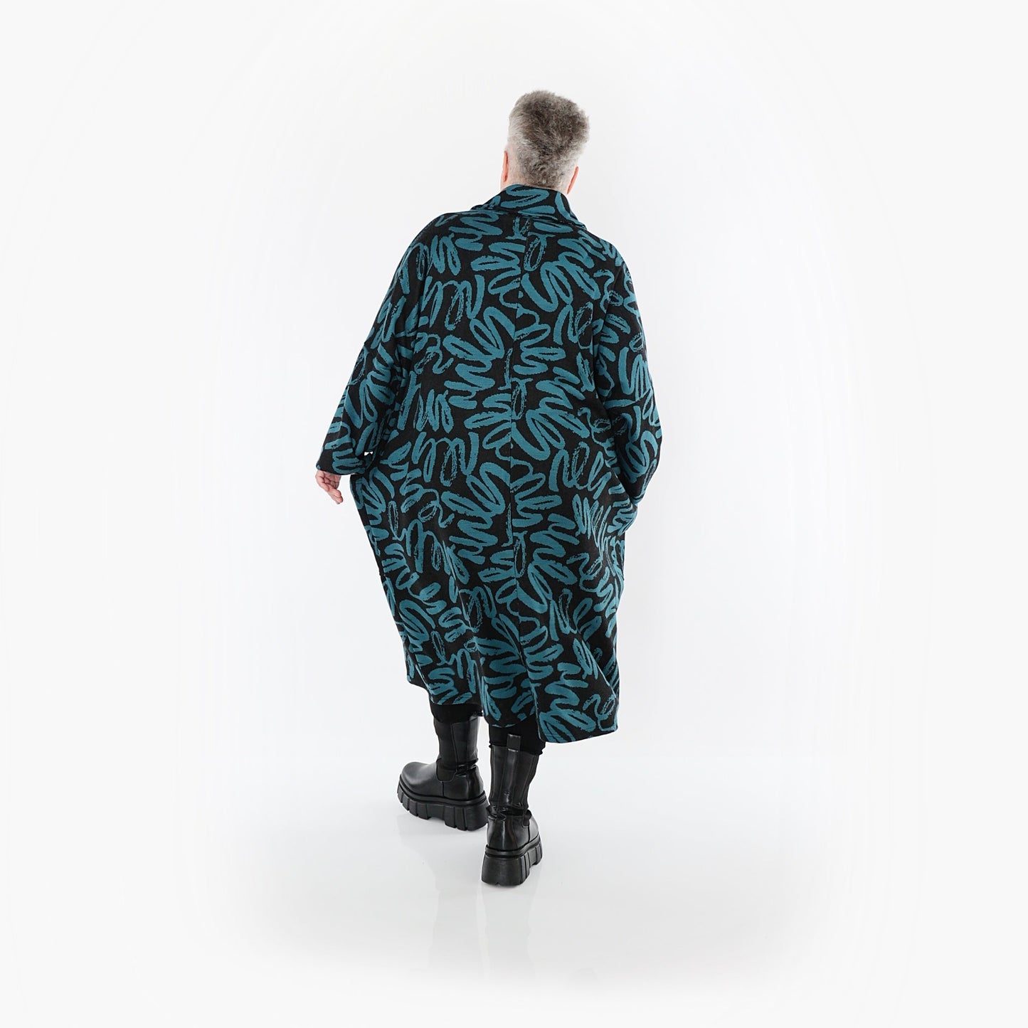 Akh 1529 07041 Coat Black Petrol 3