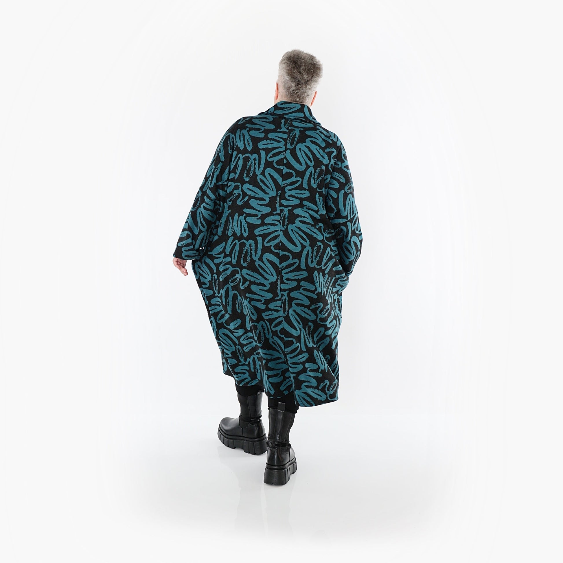 Akh 1529 07041 Coat Black Petrol 3