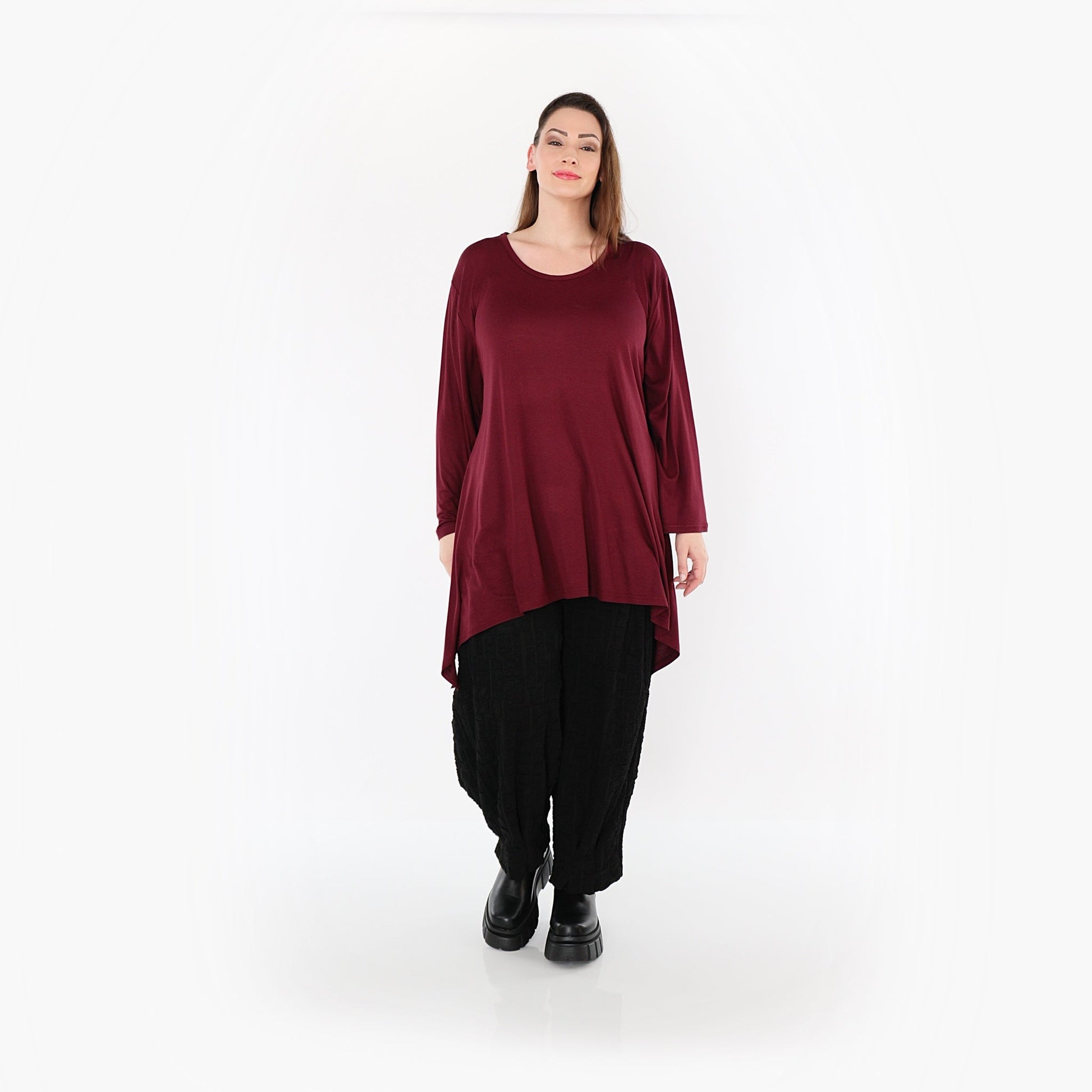 01019 "BasicLove" Shirt – Burgundy