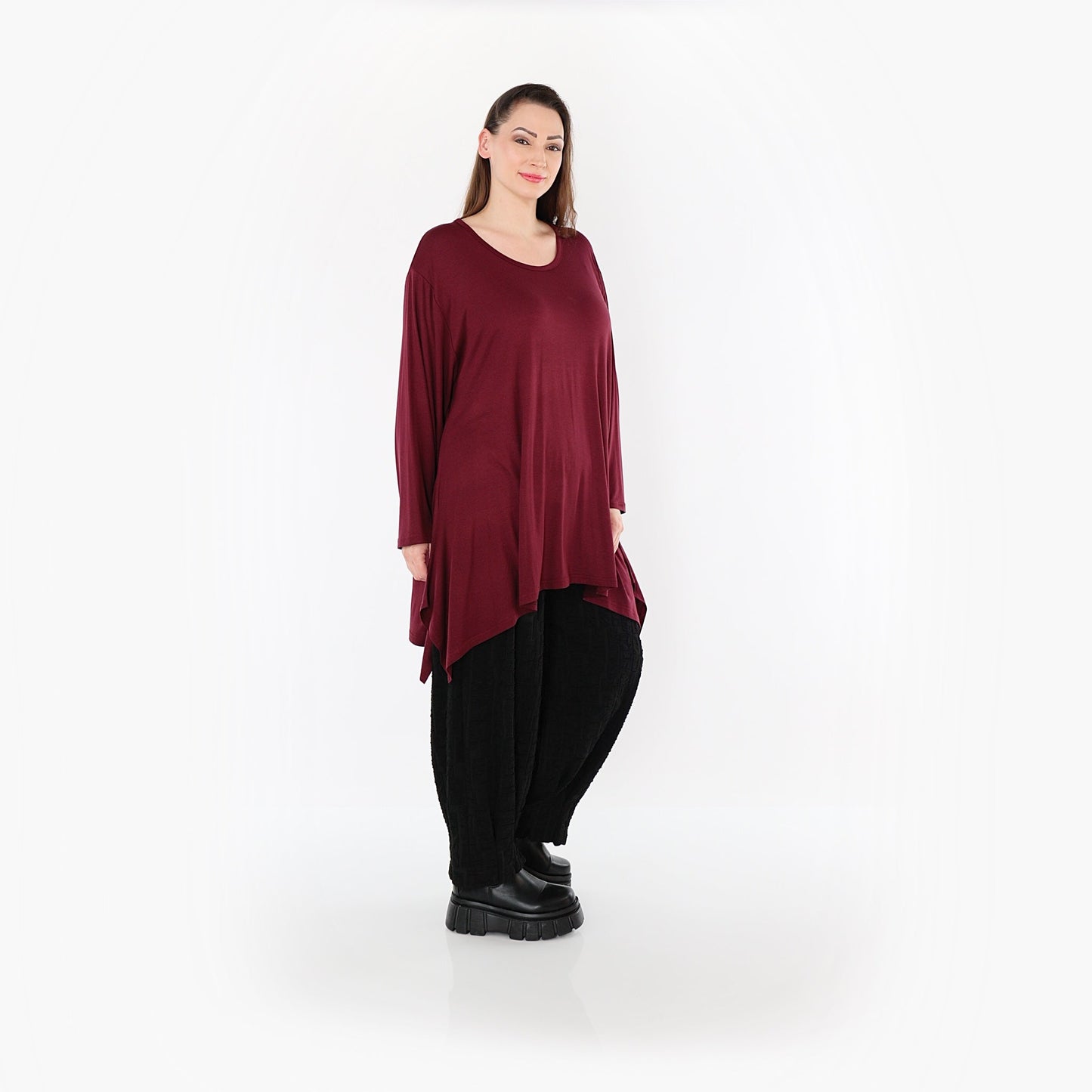 01019 "BasicLove" Shirt – Burgundy