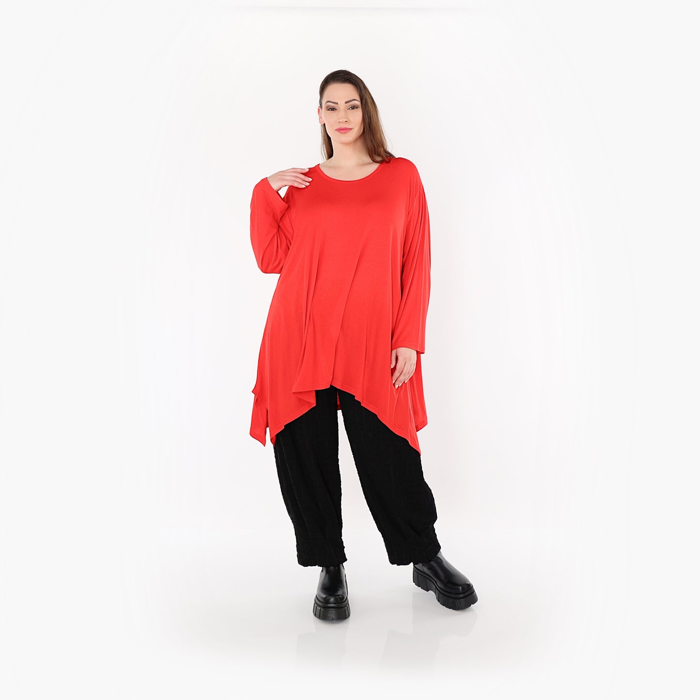 01019 "BasicLove" Tunic – Light red
