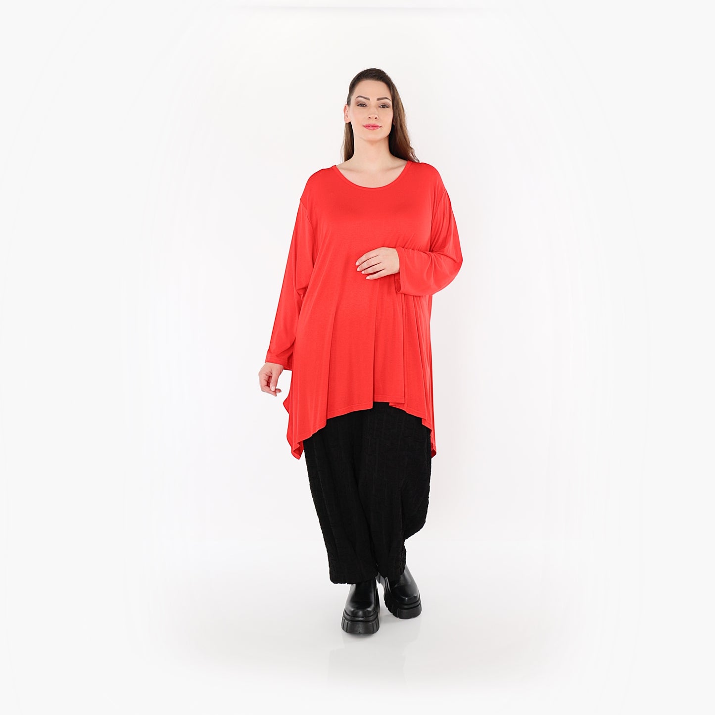 01019 "BasicLove" Tunic – Light red