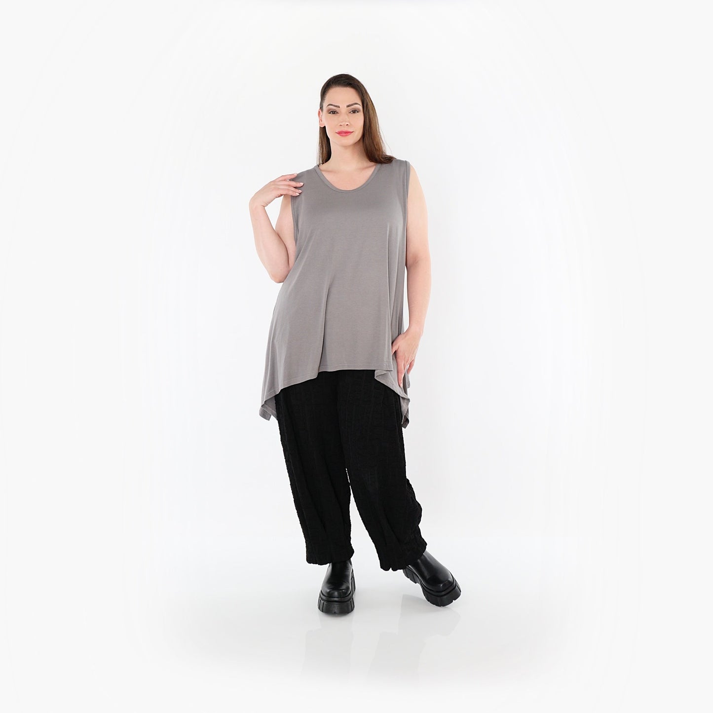 03071 "BasicLove" Top – Grey