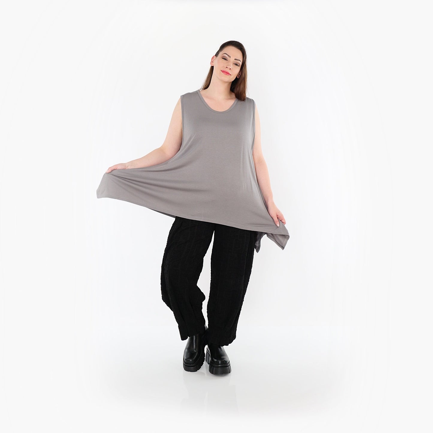 03071 "BasicLove" Top – Grey