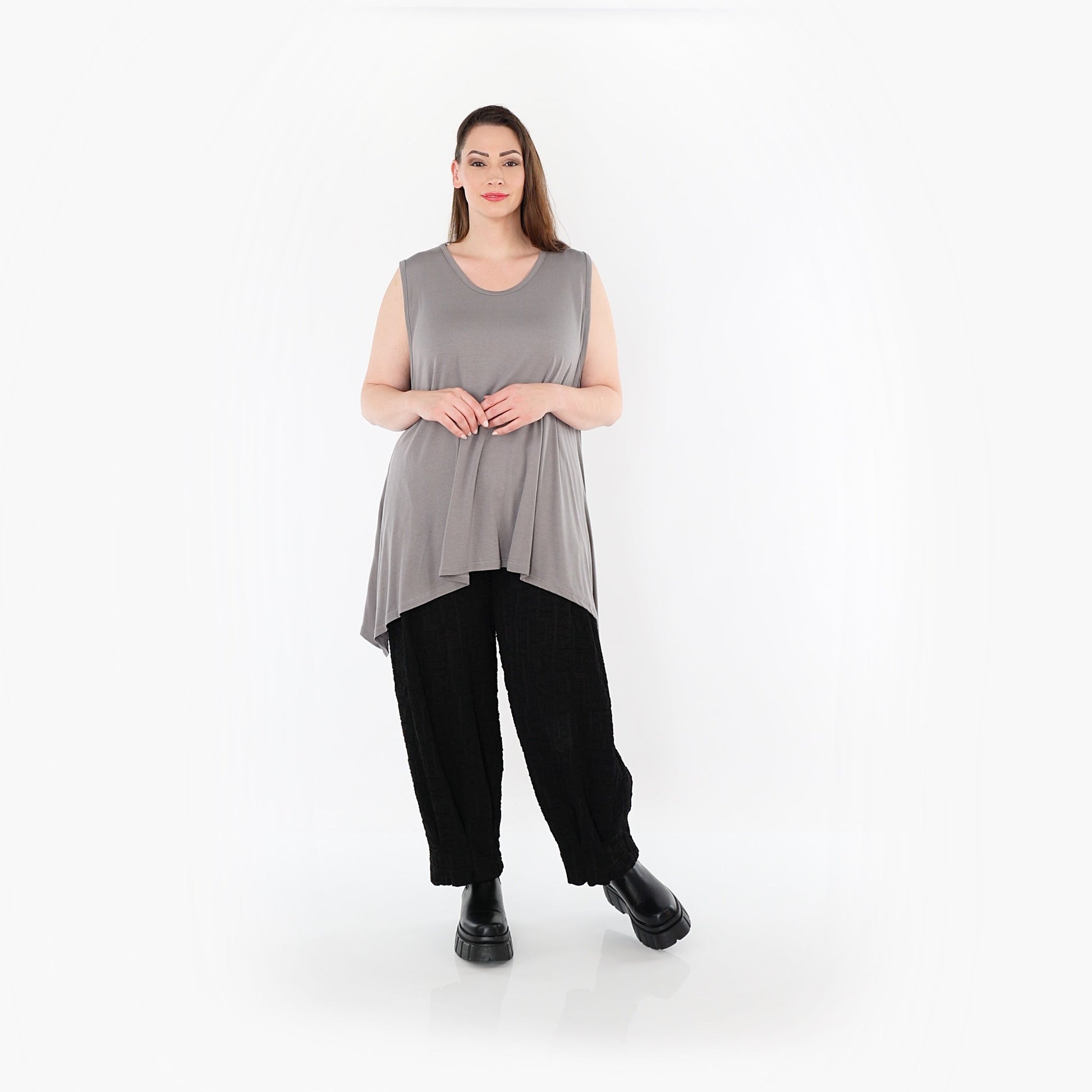 03071 "BasicLove" Top – Grey