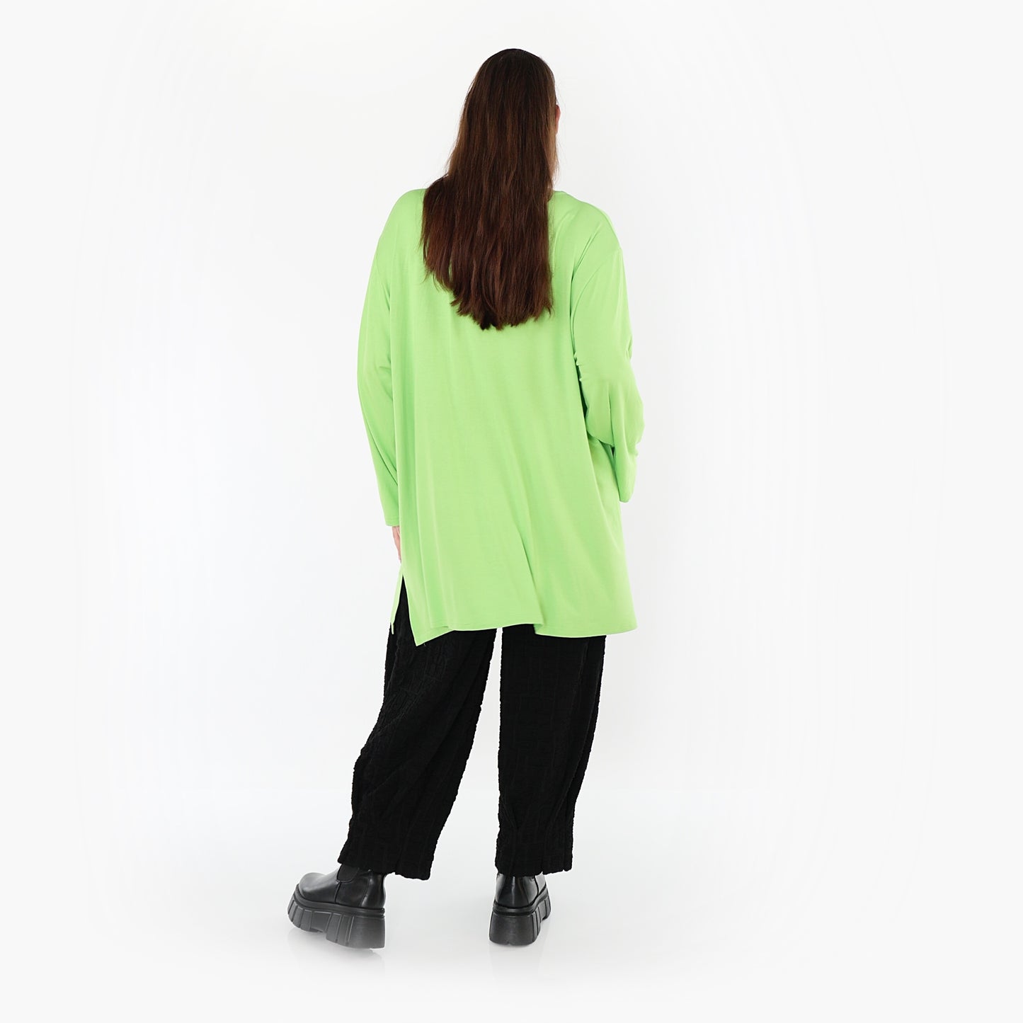 07054 "BasicLove" Tunic – Apple green