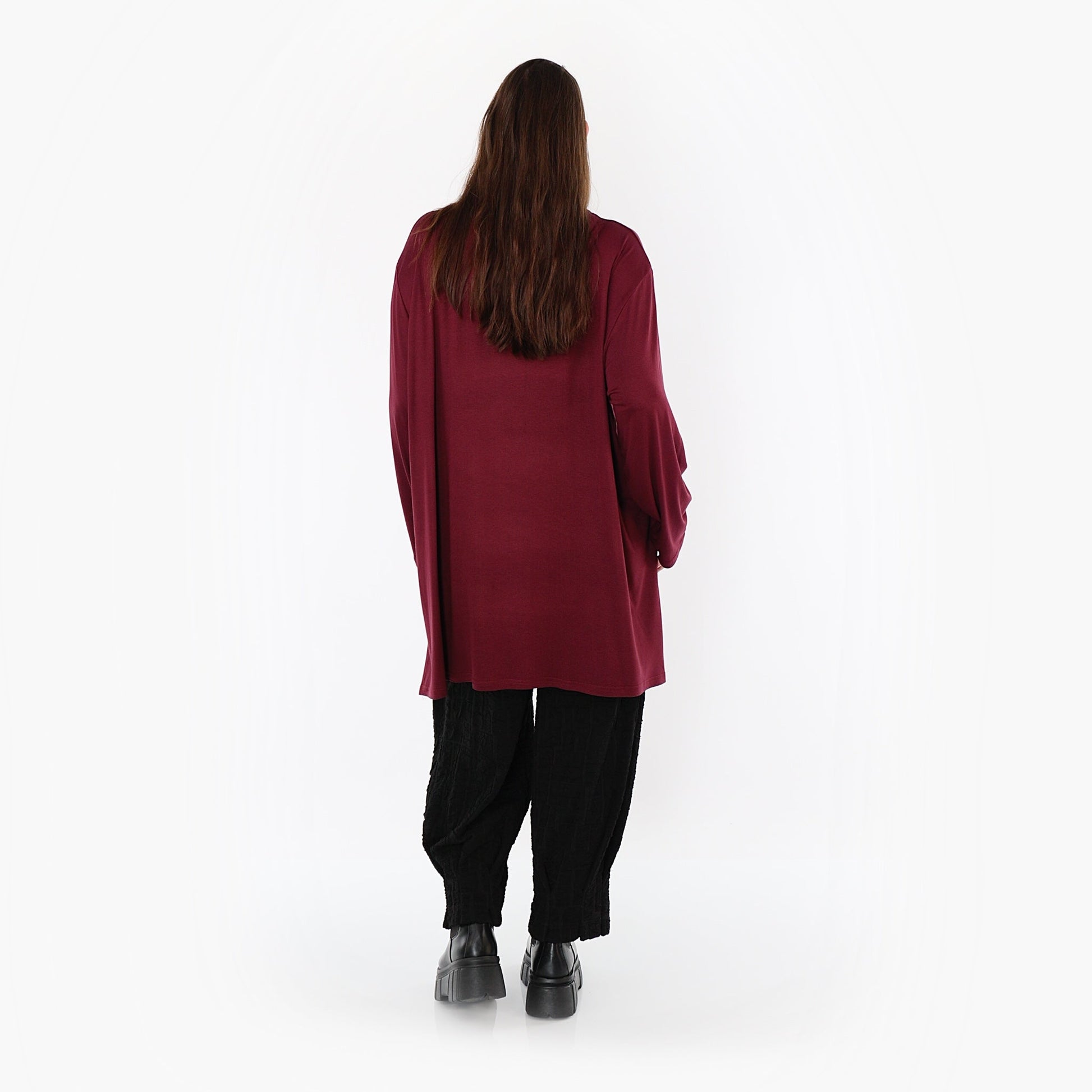 07054 "BasicLove" Shirt – Burgundy