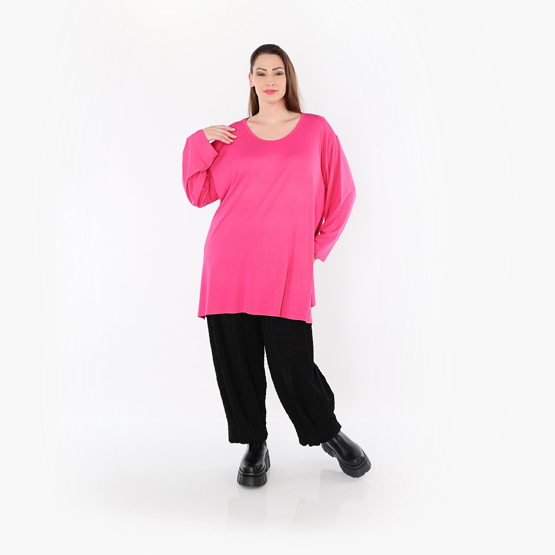 07054 "BasicLove" Shirt – Fuchsia