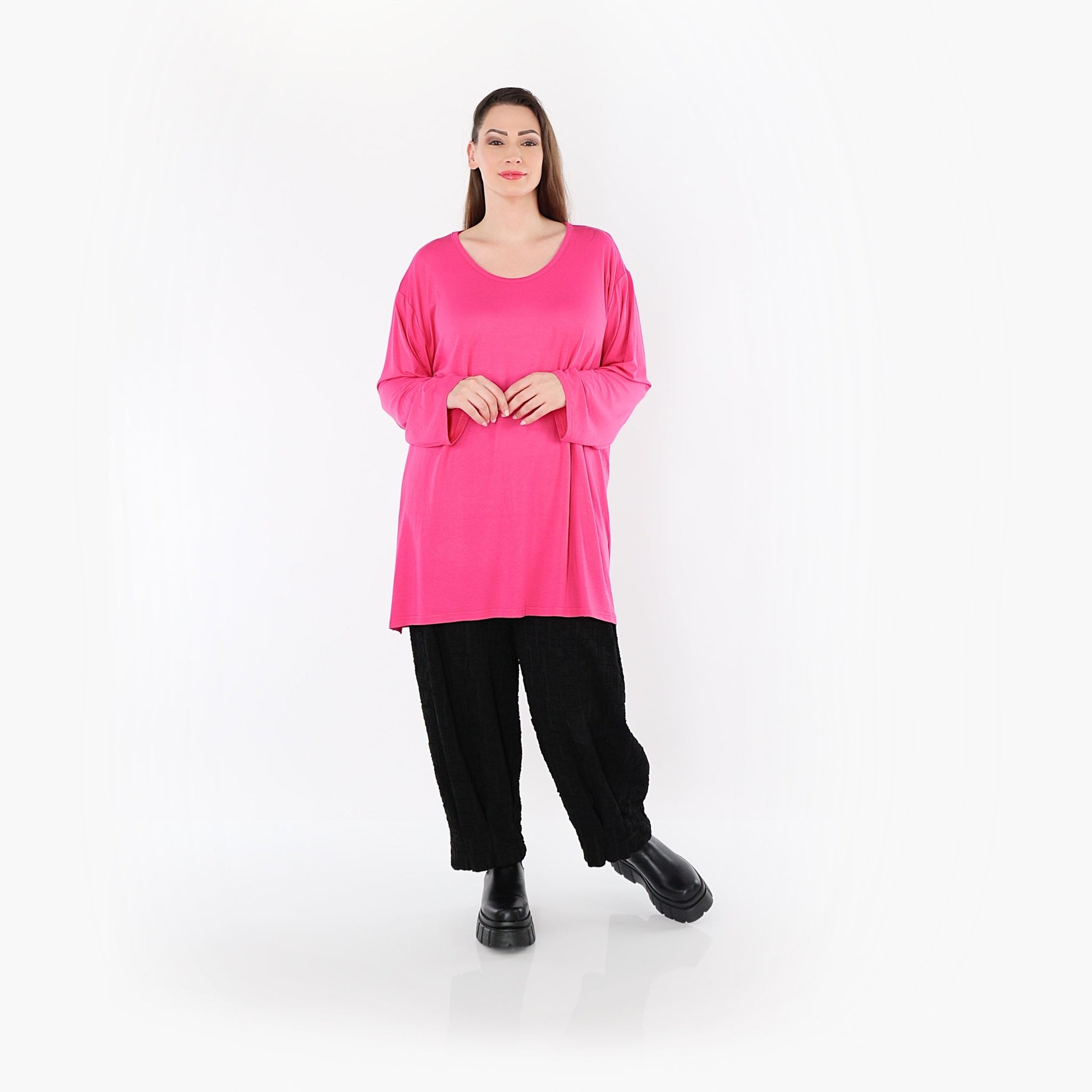 07054 "BasicLove" Shirt – Fuchsia