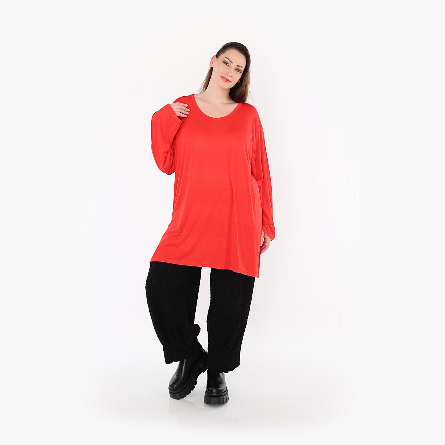 07054 "BasicLove" Tunic – Light red