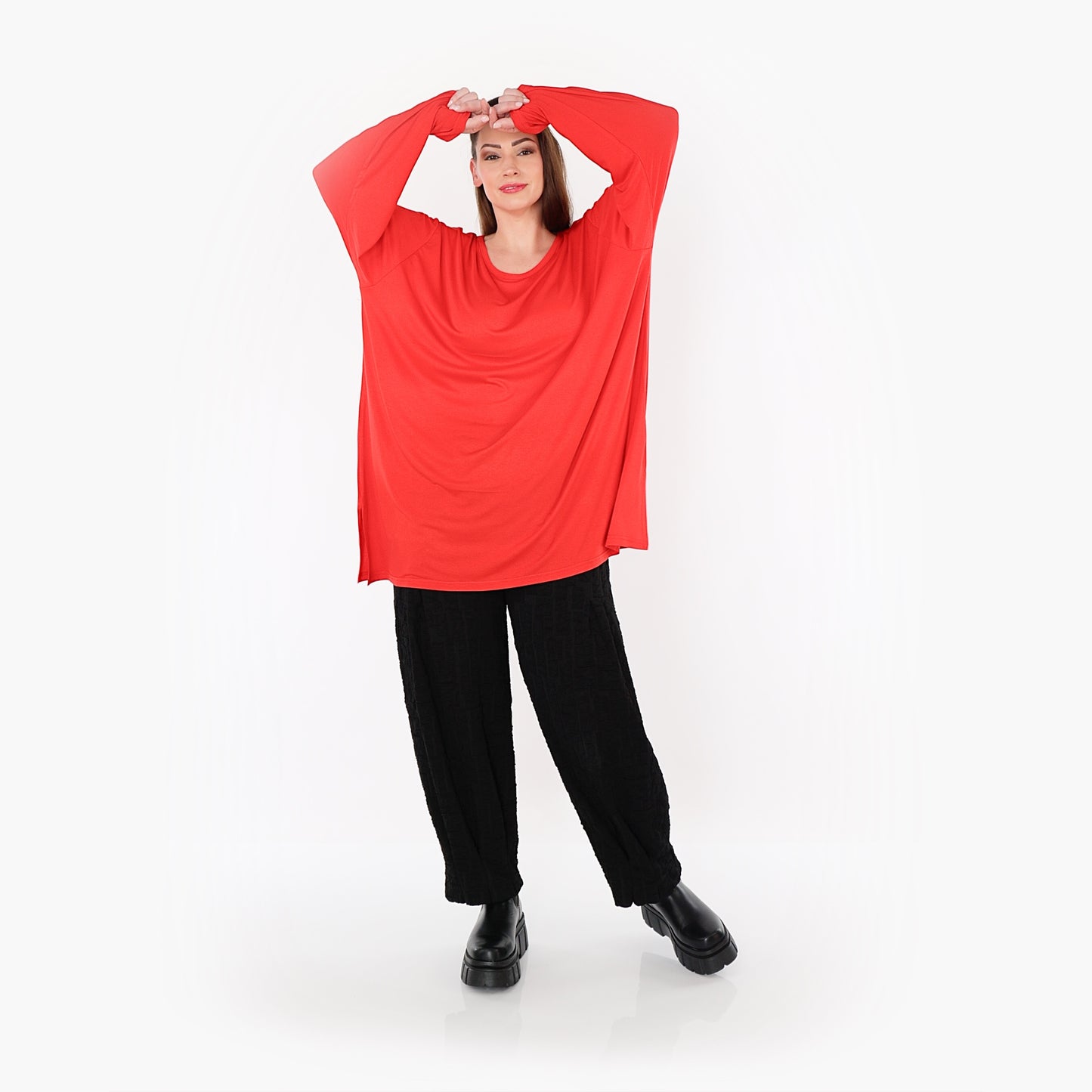 07054 "BasicLove" Tunic – Light red