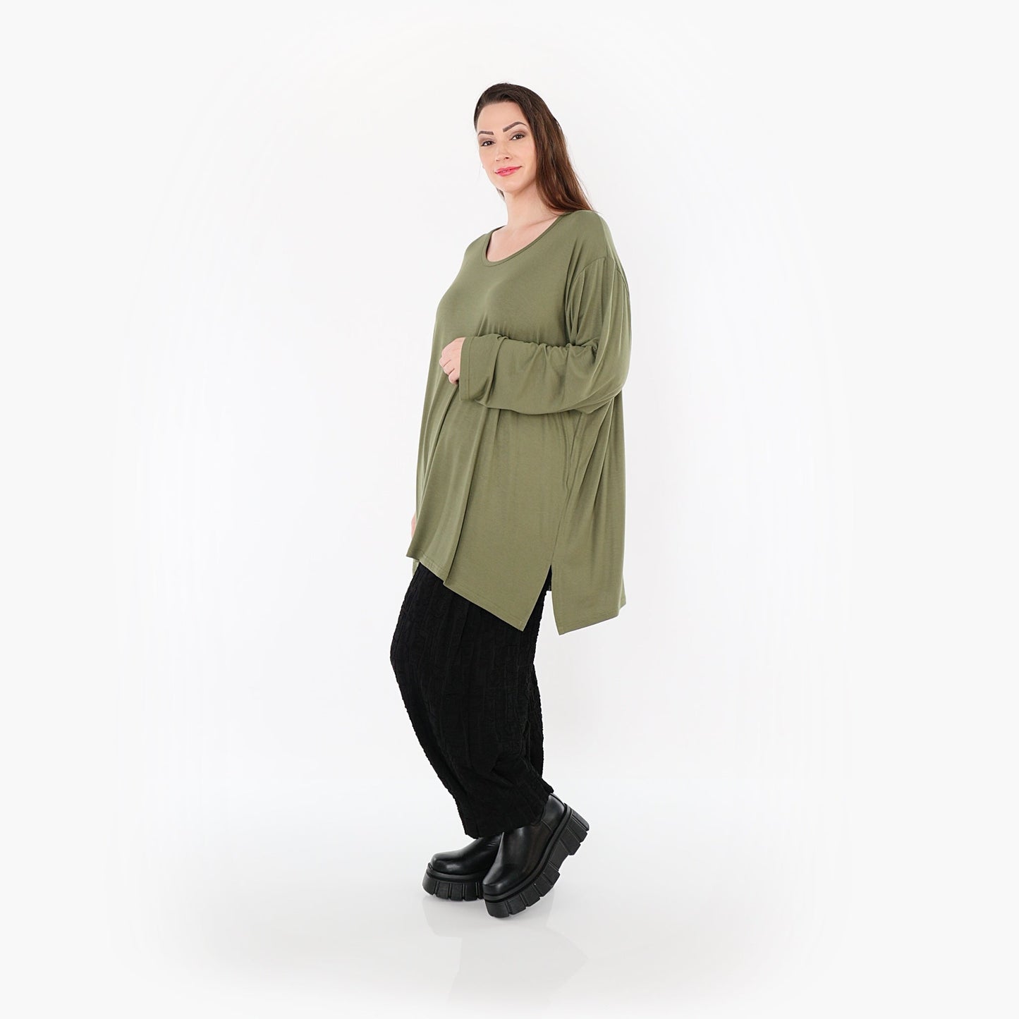 07054 "BasicLove" Shirt – Olive