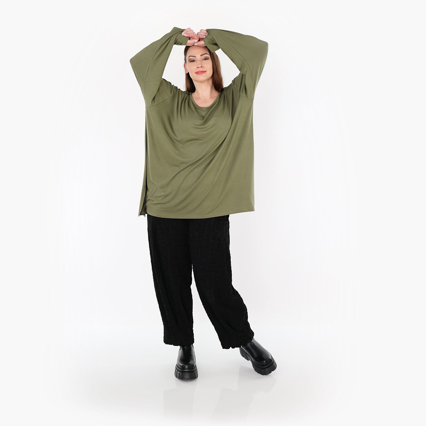 07054 "BasicLove" Shirt – Olive