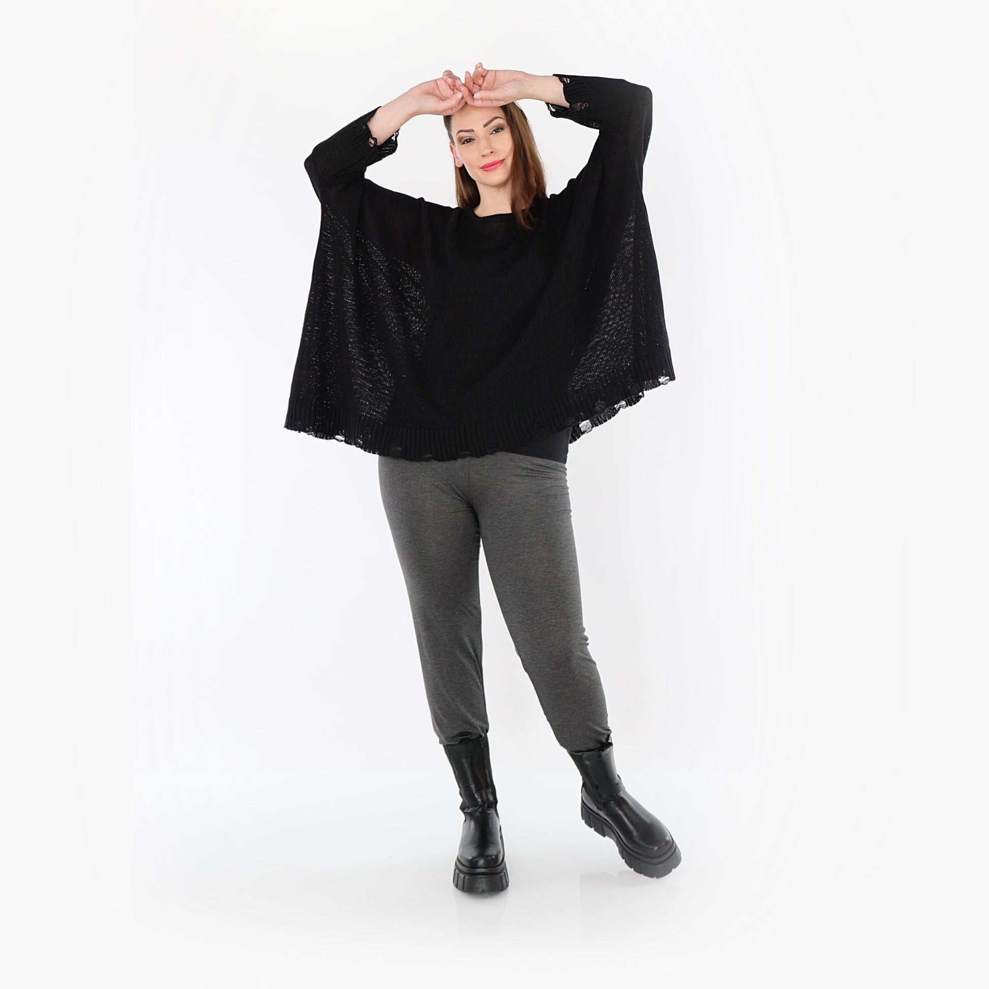 0P100 "BasicLove" Leggings – Anthracite